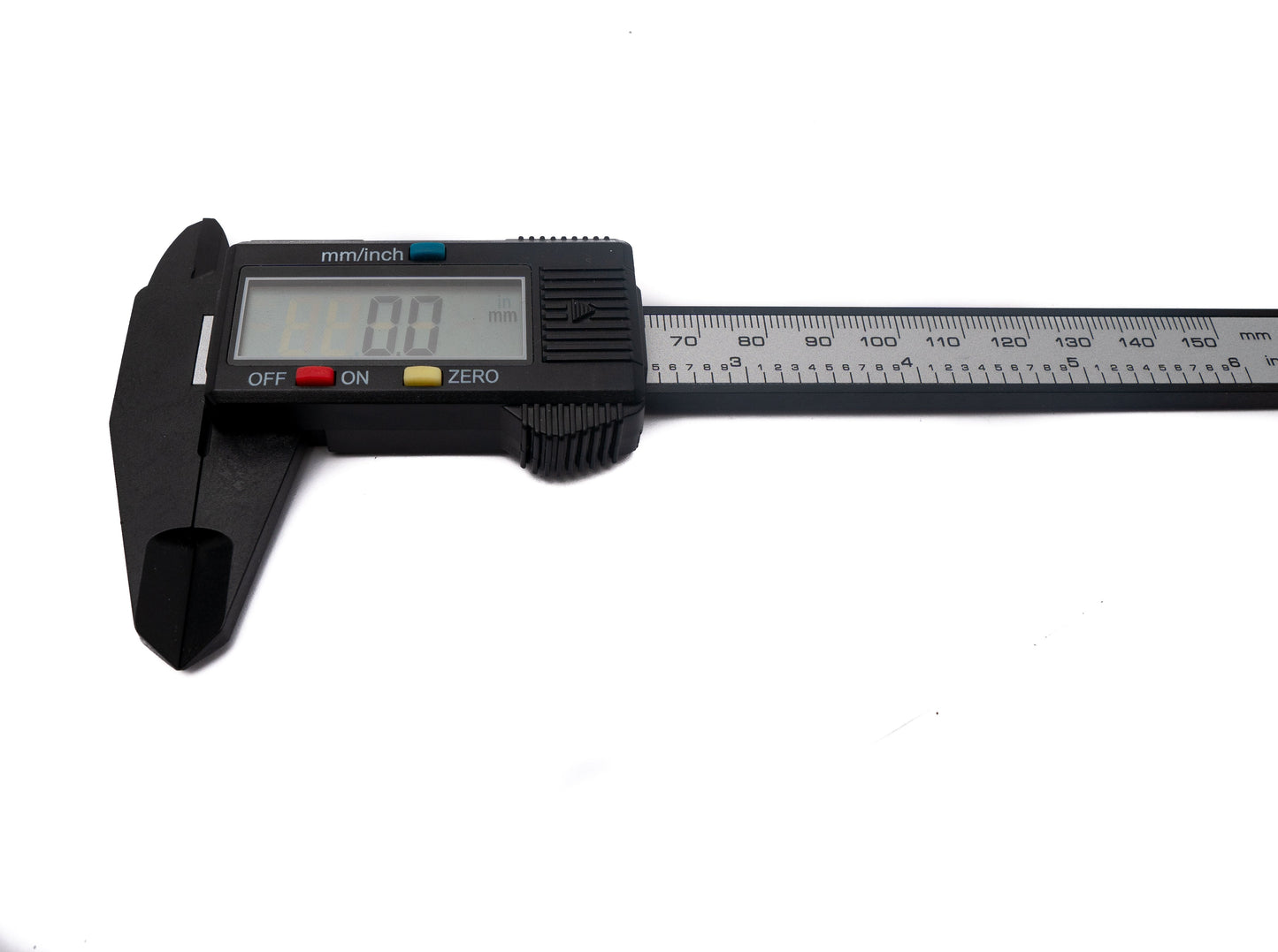 SYSTEM-S Messschieber digital 150 mm Zero Funktion verschiedene Modi in Schwarz