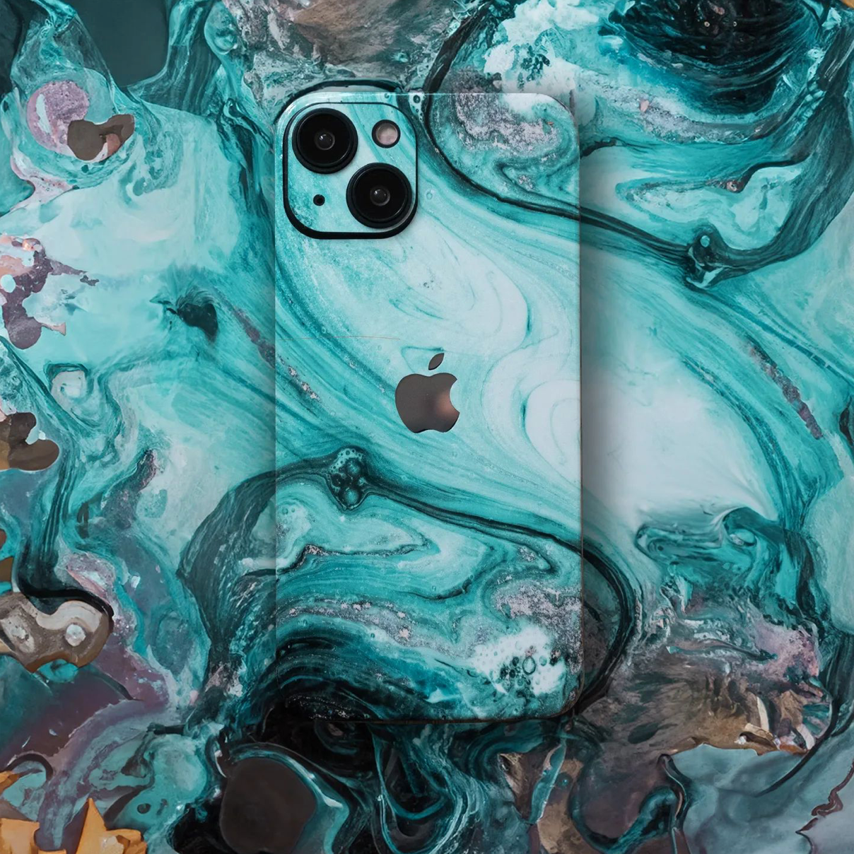 iPhone 16 Pro Max Skin Liquid Blue