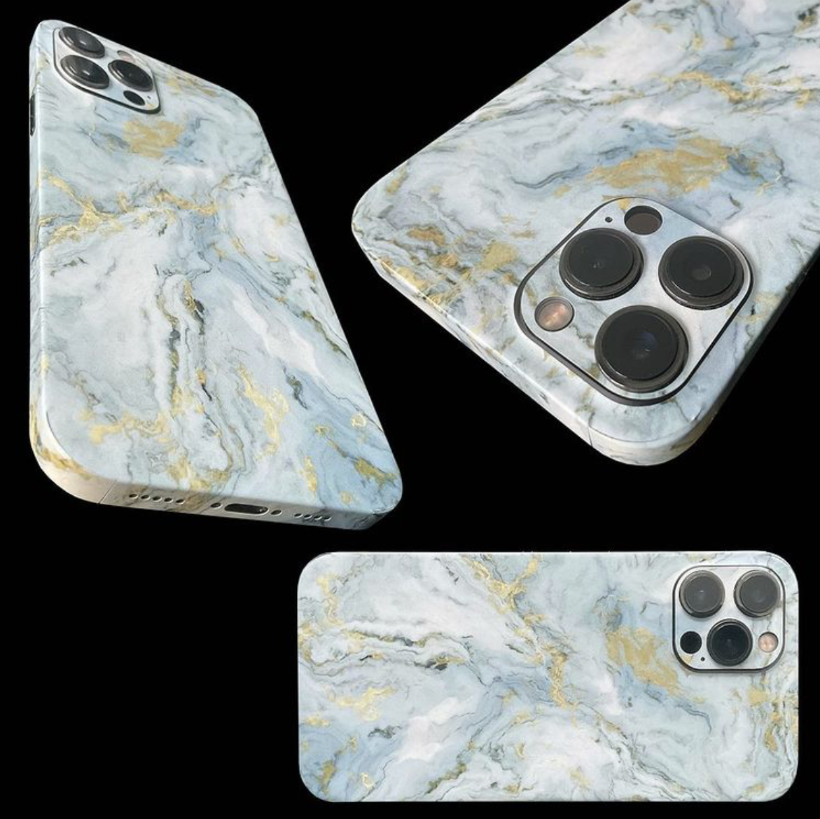 iPhone 14 Plus Skin Gold Marble