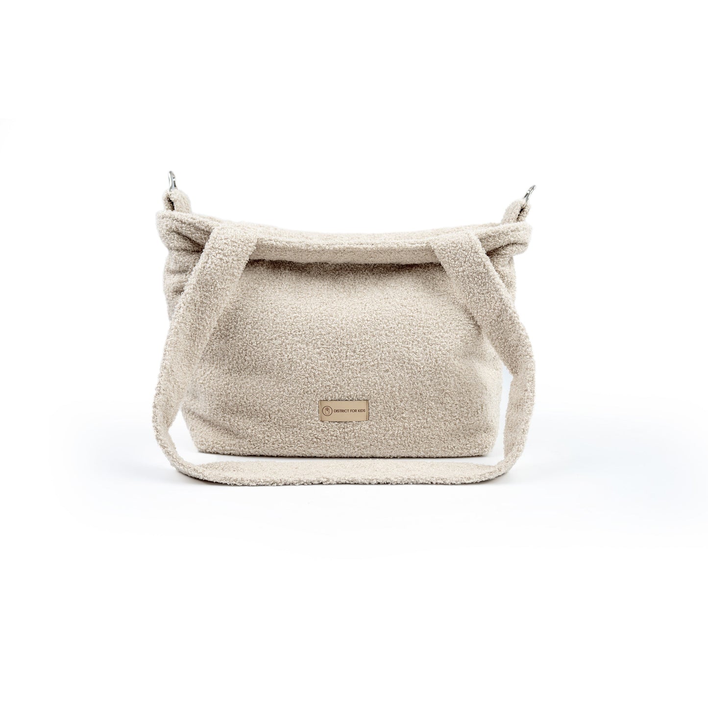 Wickeltasche Boucle Teddystoff für den Kinderwagen - Mom bag