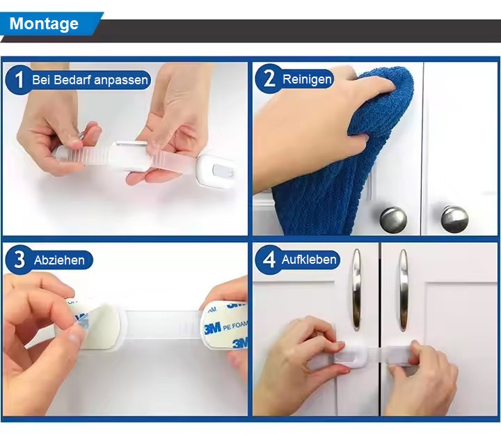 8 Pieces Cabinet Lock for Baby Safety