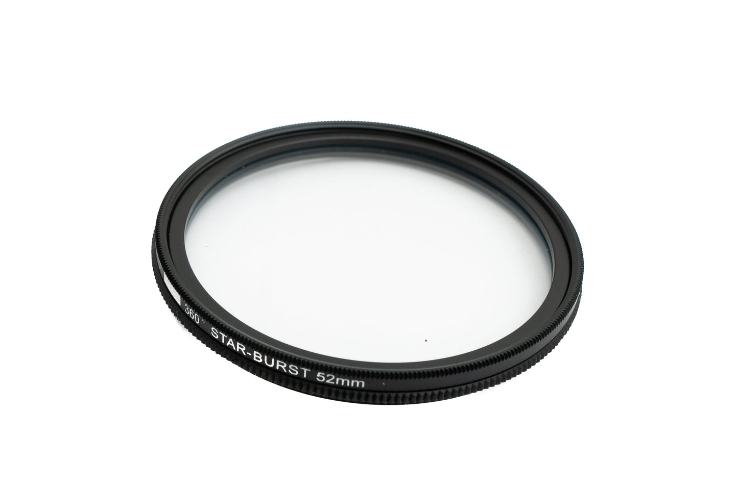 SYSTEM-S Star Burst Filter 52 mm 360° Cross Flare Linse für Smartphone Fotografie in Schwarz