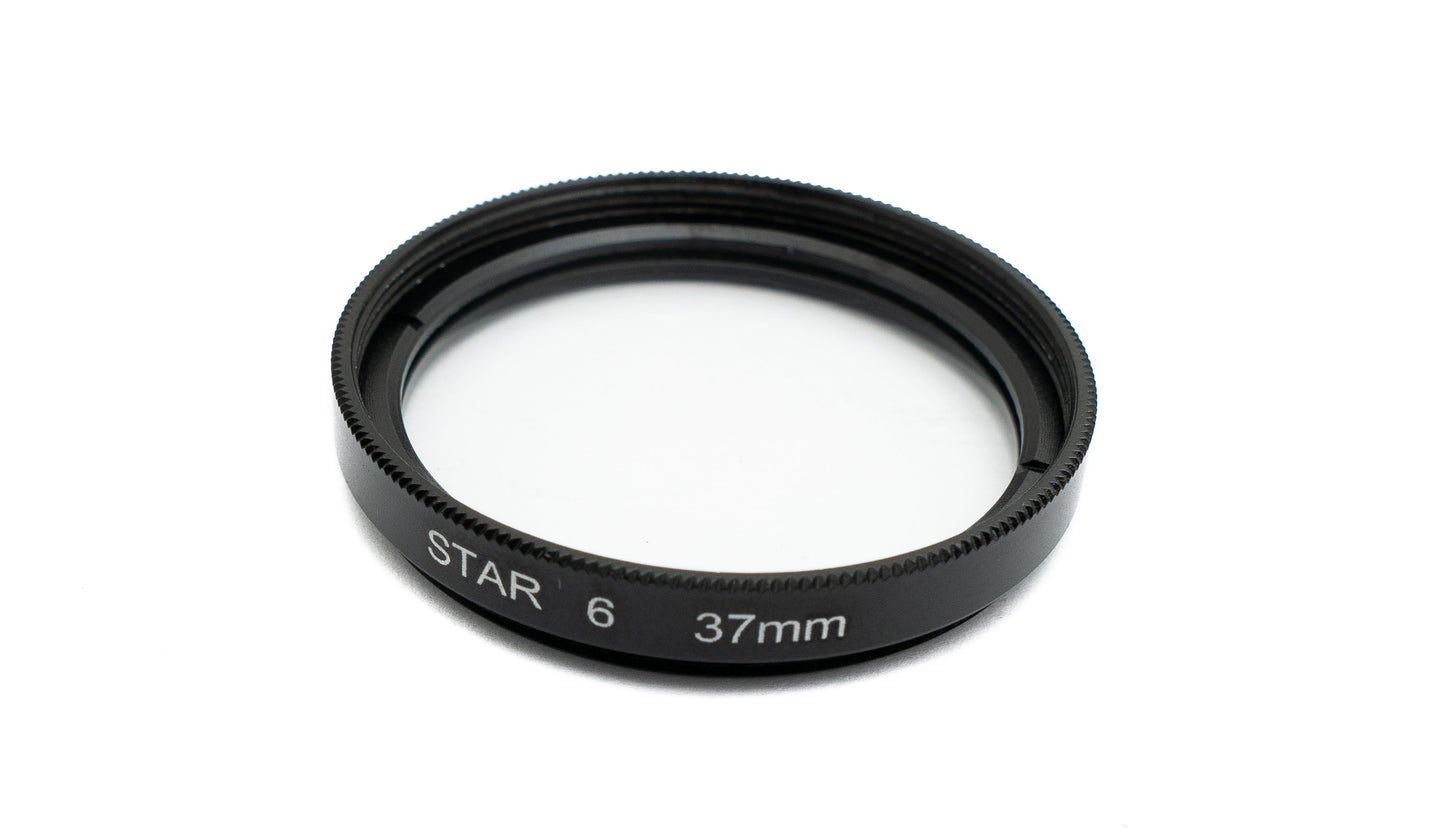 SYSTEM-S Stern Filter Set 37 mm 4 6 8 Punkt Linse für Smartphone Fotografie in Schwarz