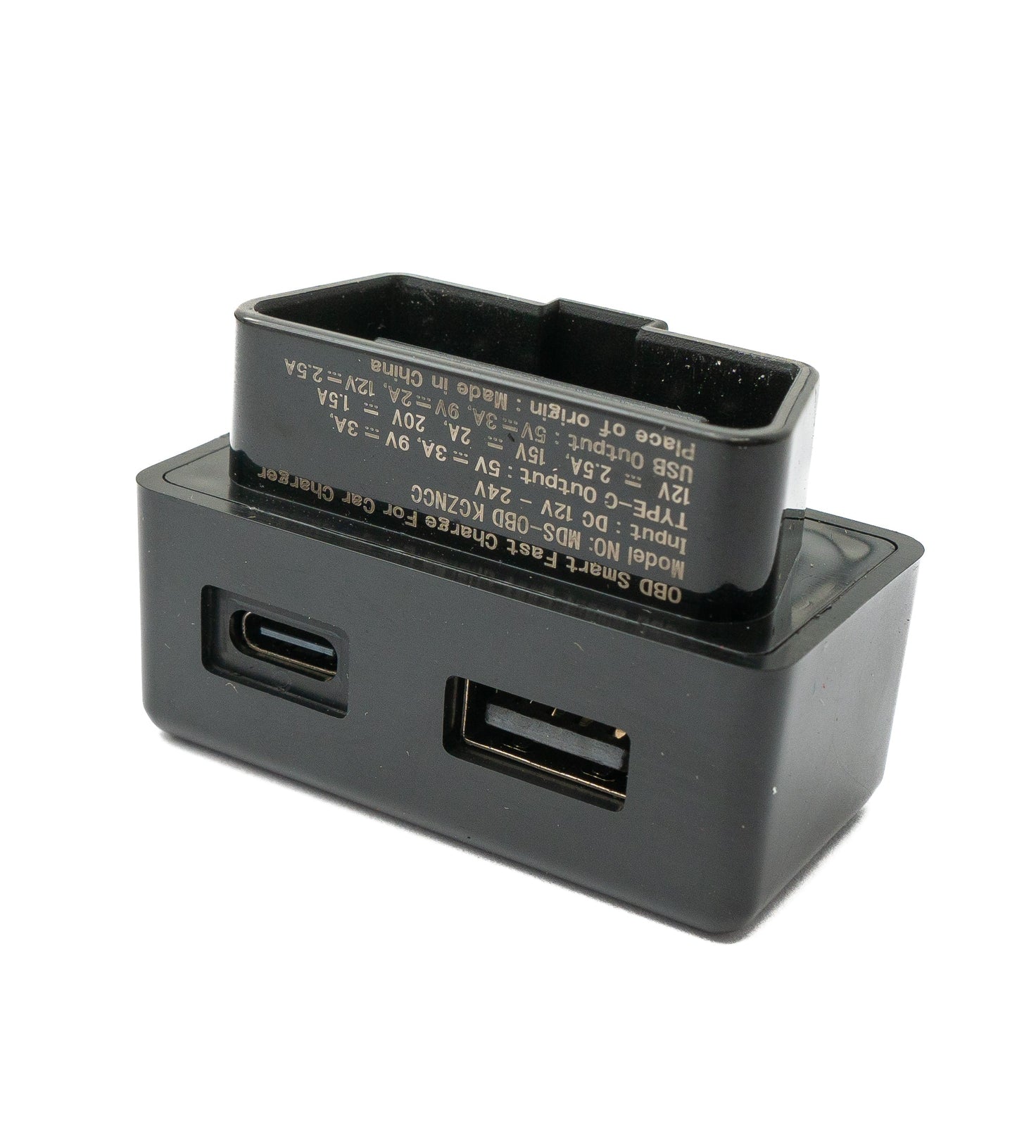 SYSTEM-S OBD Ladeadapter USB 3.1 & 3.0 Buchse Lade Hub Adapter für Tesla Model 3 & Y in Schwarz