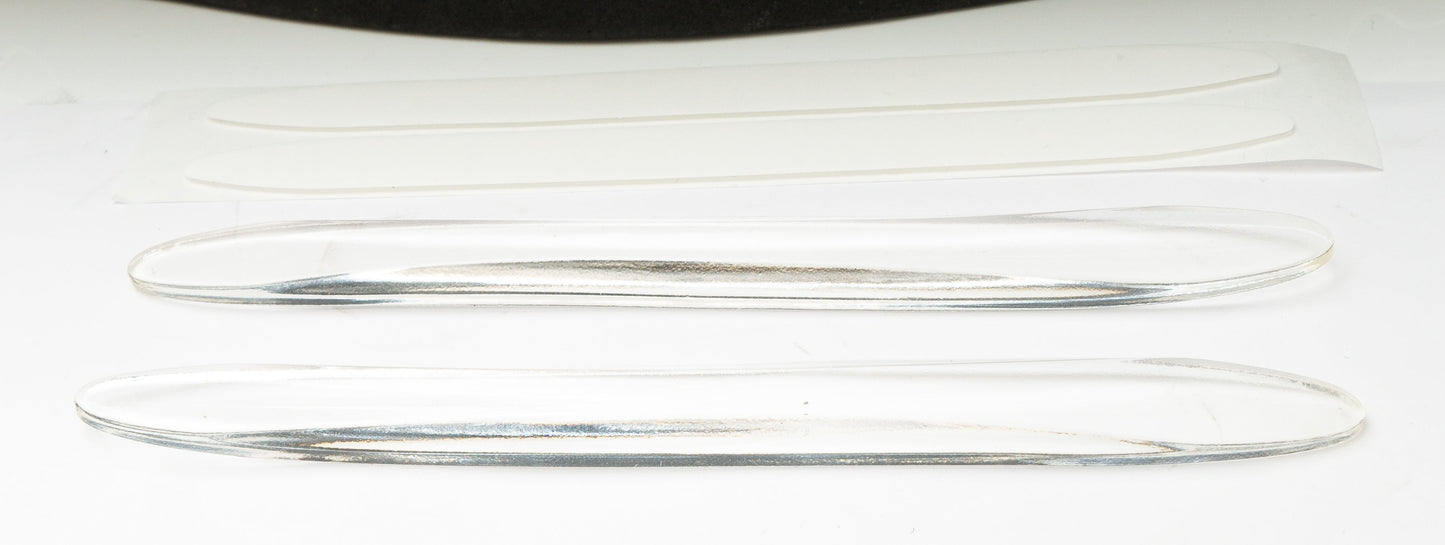 SYSTEM-S 2x Auto Tür Schutz Streifen Anti Kollision Universal aus PVC in Transparent