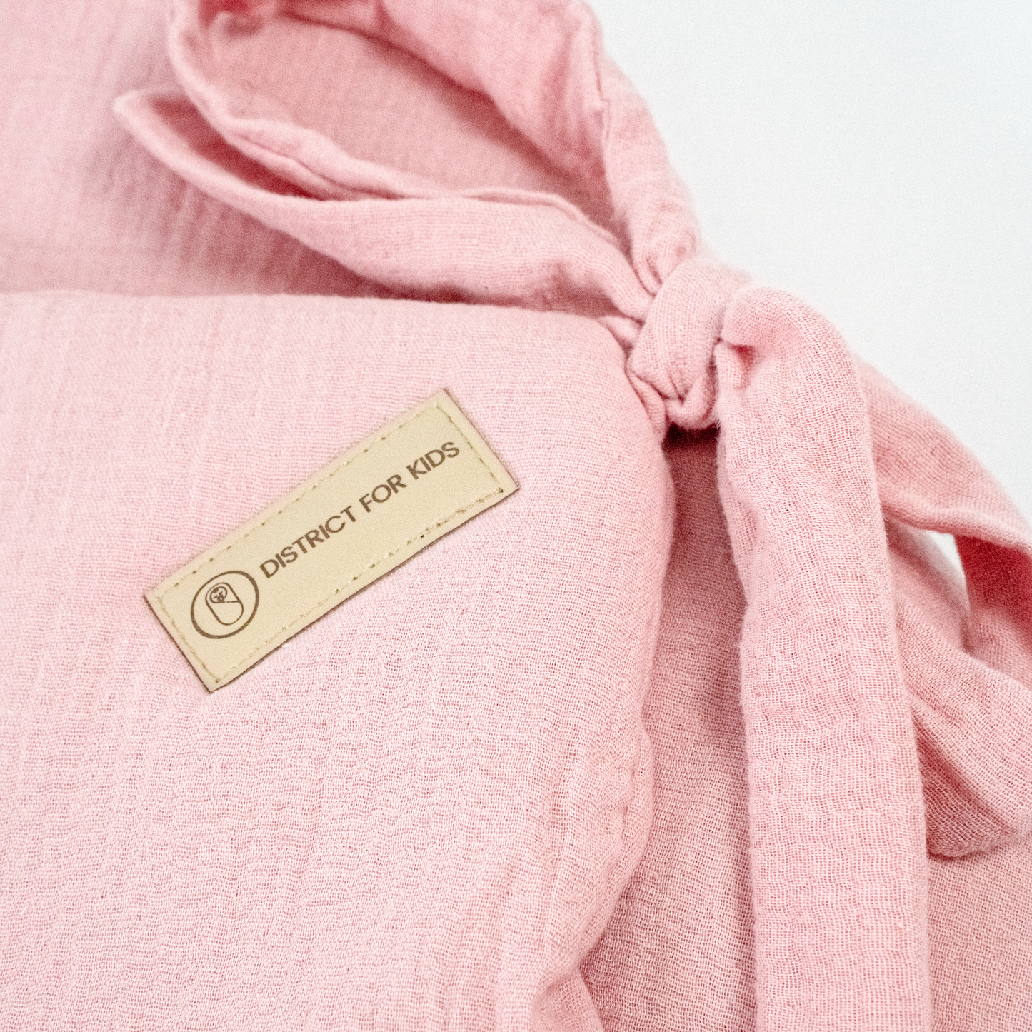 Muslin crib bumper for baby cot & side bed – soft, safe & handmade