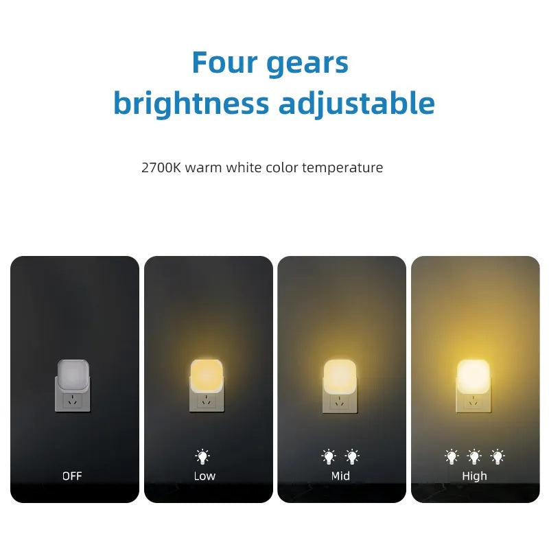 2 Pieces LED Night Light Plug-In with Twilight Sensor