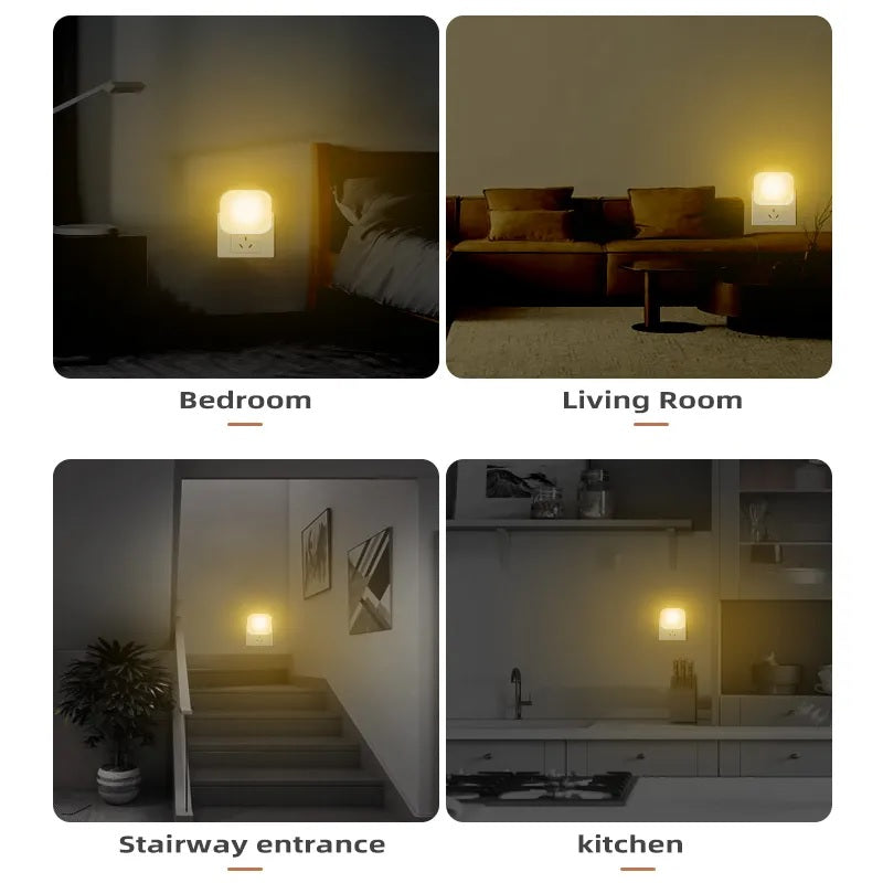 2 Pieces LED Night Light Plug-In with Twilight Sensor