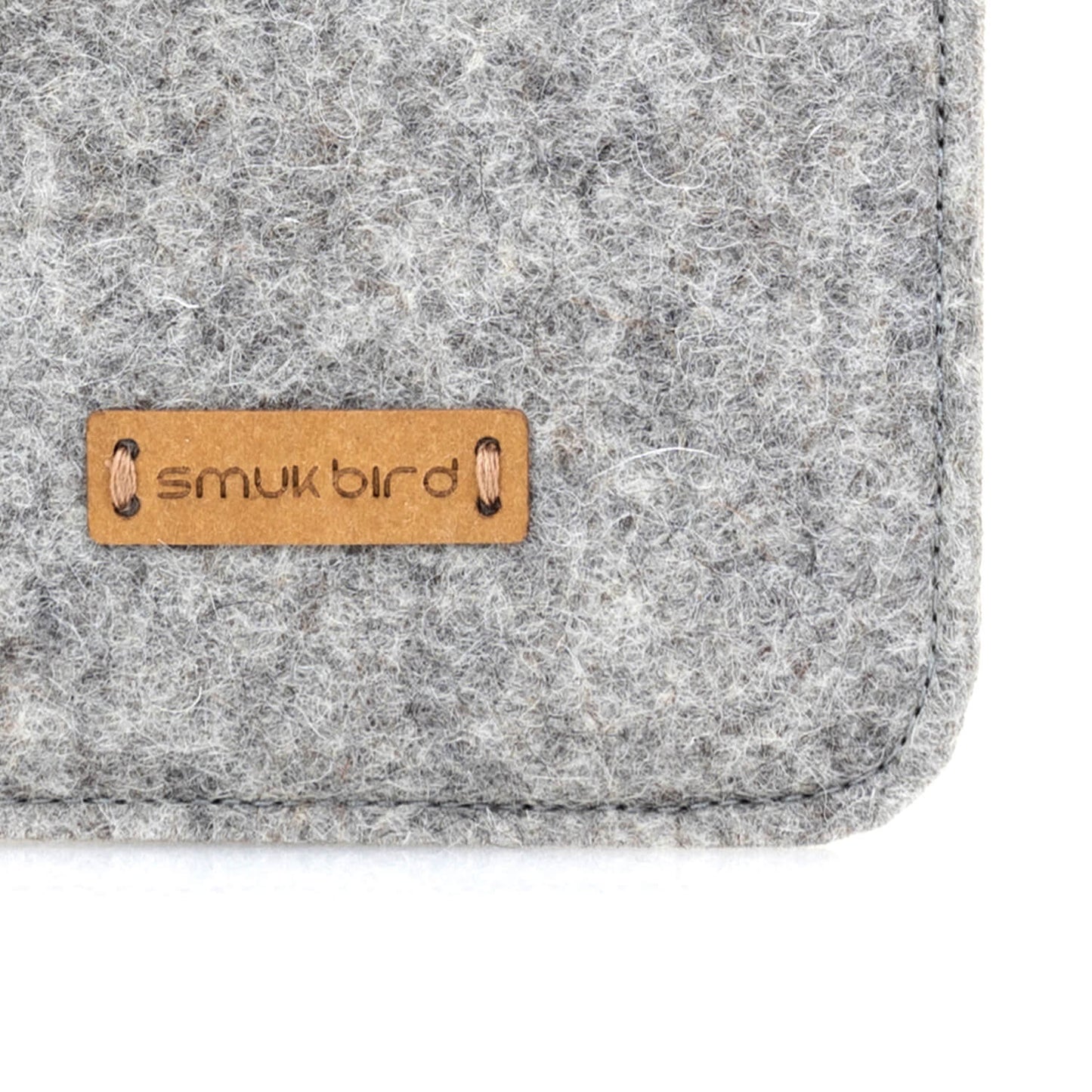 Handytasche für Samsung Galaxy M52 | aus Filz und Bio-Baumwolle | hellgrau - bloom | Modell "LET"