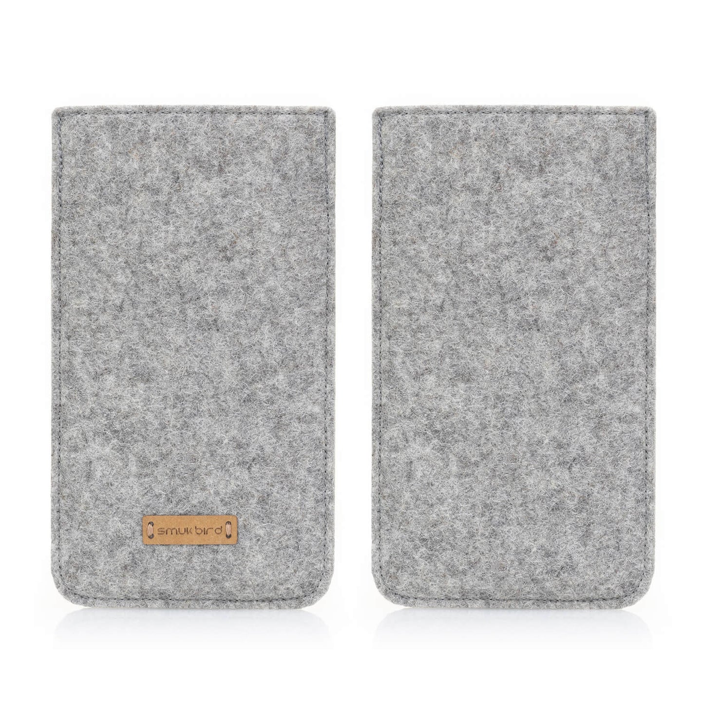 Handytasche für Xiaomi Redmi 12 | aus Filz und Bio-Baumwolle | hellgrau - bloom | Modell "LET"