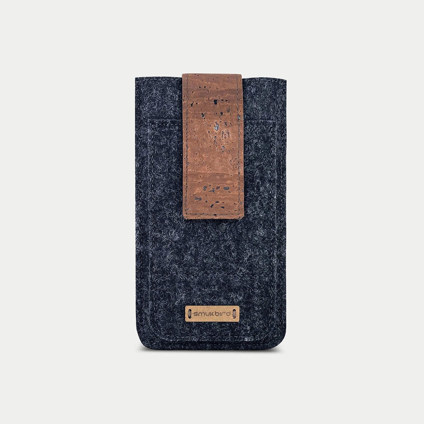 Cell Phone Belt Case for iPhone 15 Pro Max | with magnetic closure and card slot | anthracite | Model CLIP