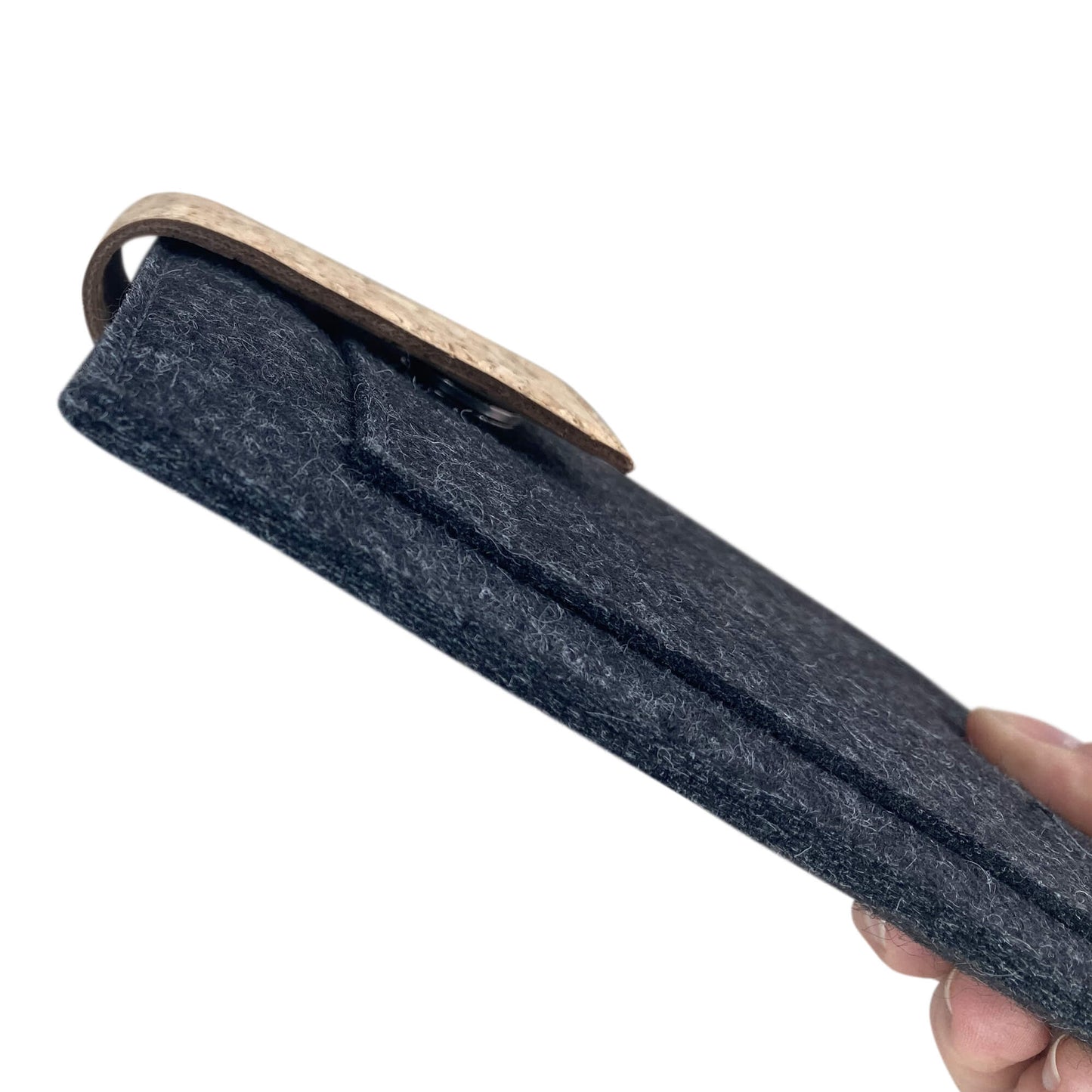 Case for Tolino Shine 5 | with magnetic closure and extra compartment | anthracite - Tracks | Model "HAKA"
