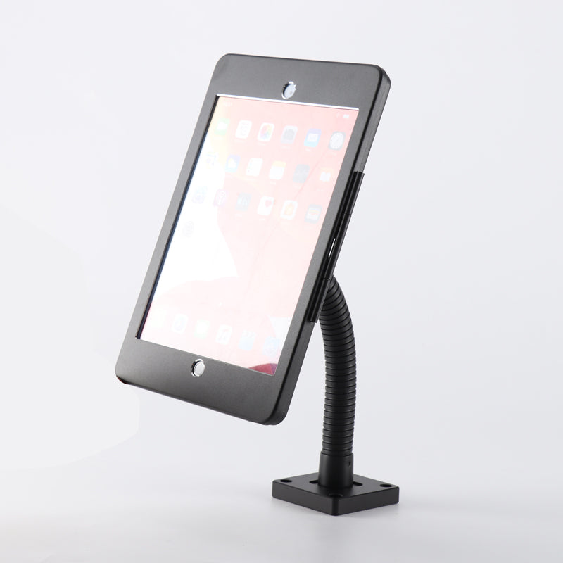 SYSTEM-S Tischständer Halterung abschließbar flexibel für iPad 7 8 9 10.2" (2019 2020 2021) A2270 A2428 A2429 A2430 A2197 A2200 A2198 A2199 A2602 A2604 A2603 A2605