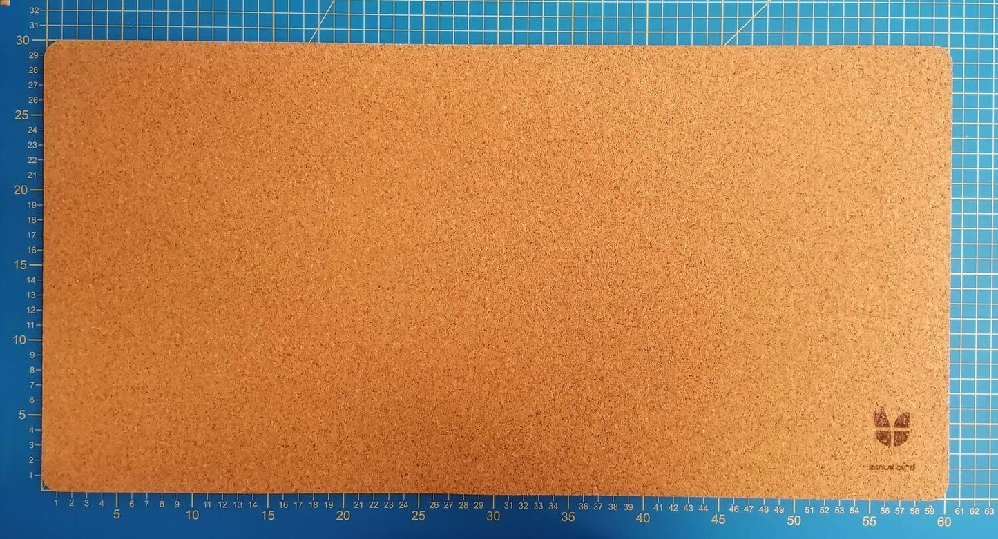 Schreibtischunterlage aus Filz und Kork | 40 x 90 cm | anthrazit