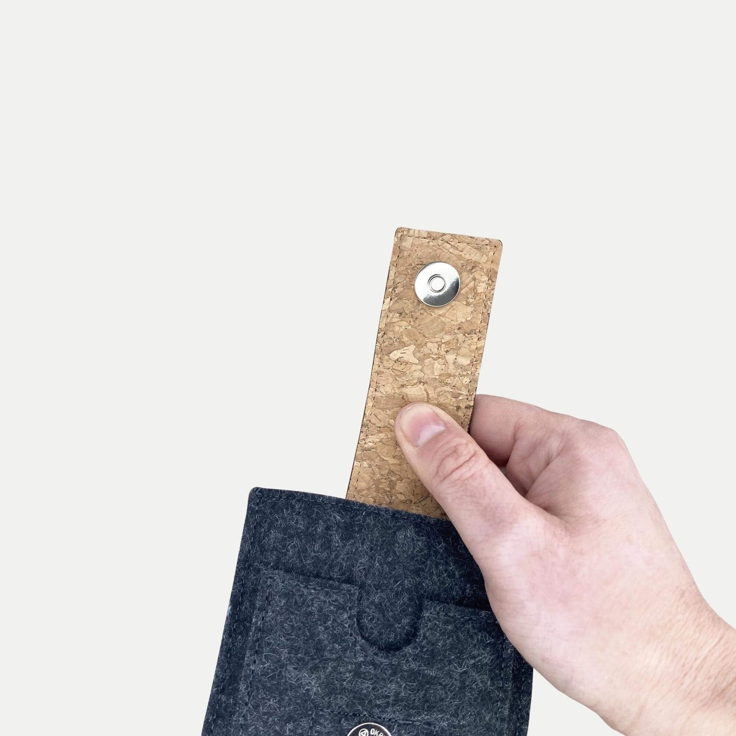 Handytasche für Samsung Galaxy M06 | mit Magnetverschluss und extra Fach | anthrazit - Colorful | Modell HAKA