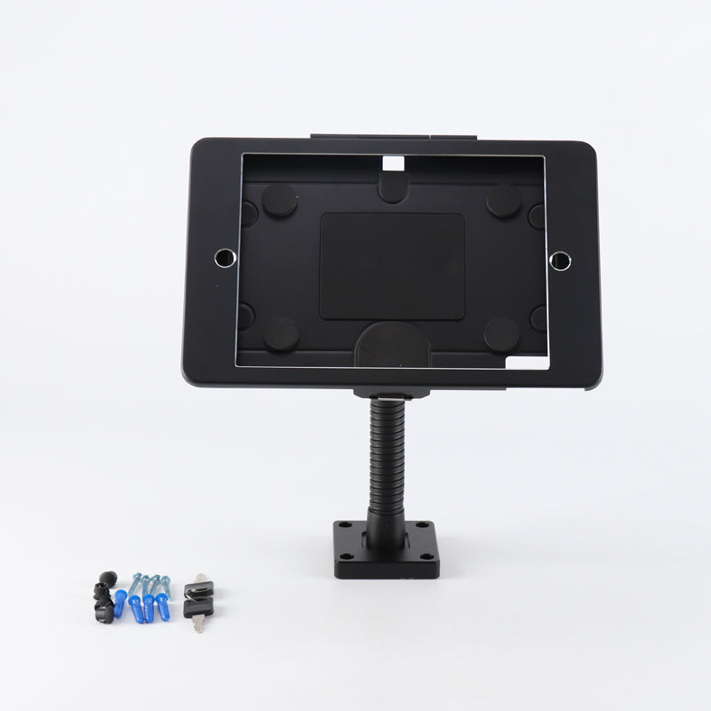 SYSTEM-S Tischständer Halterung abschließbar flexibel für iPad 7 8 9 10.2" (2019 2020 2021) A2270 A2428 A2429 A2430 A2197 A2200 A2198 A2199 A2602 A2604 A2603 A2605