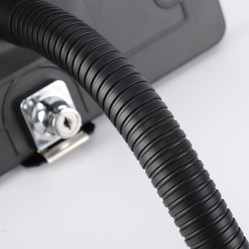 SYSTEM-S Tischständer Halterung abschließbar flexibel für iPad 7 8 9 10.2" (2019 2020 2021) A2270 A2428 A2429 A2430 A2197 A2200 A2198 A2199 A2602 A2604 A2603 A2605