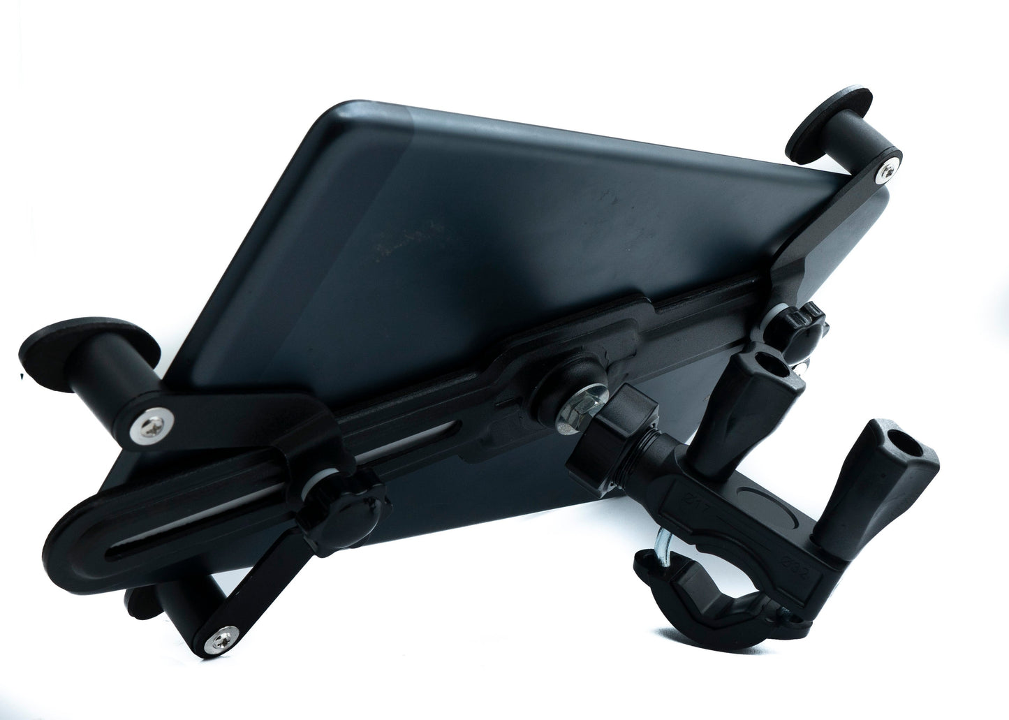 SYSTEM-S Stangen Halterung Befestigung Halter in Schwarz für Tablet von 7" bis 11"