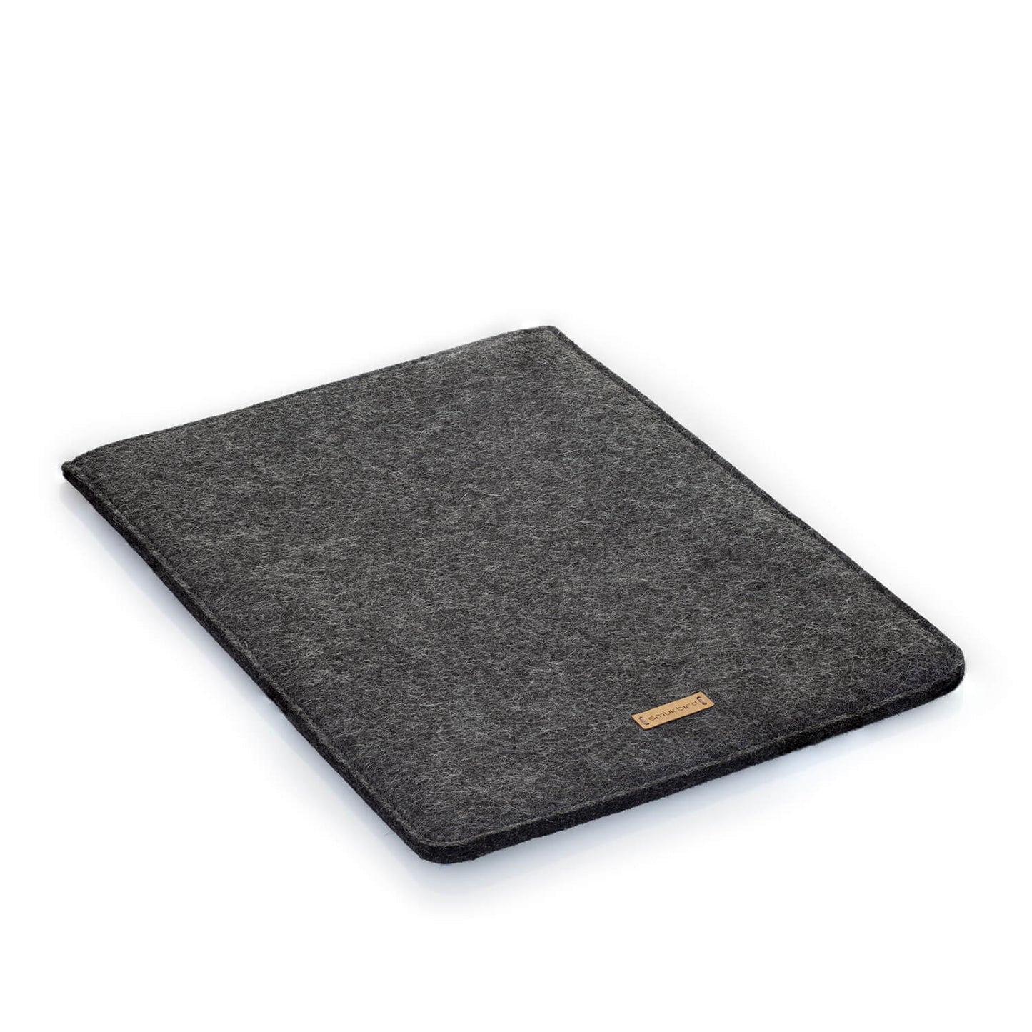 Hülle für MacBook Pro 14 | aus Filz und Bio-Baumwolle | anthrazit - Stripes | Modell "LET"