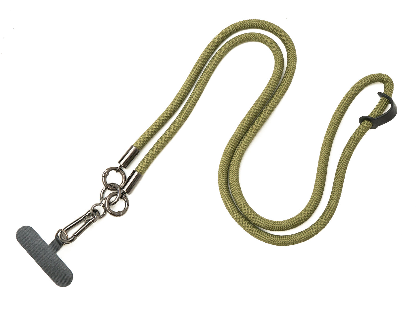 SYSTEM-S shoulder strap neck strap for smartphone case made of nylon in green