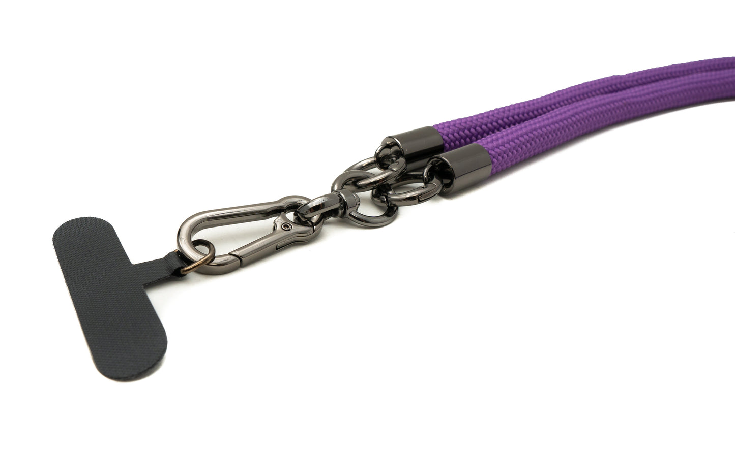 SYSTEM-S Umhänge Band Schulter Hals extra dick für Smartphone Hülle aus Nylon in Lila