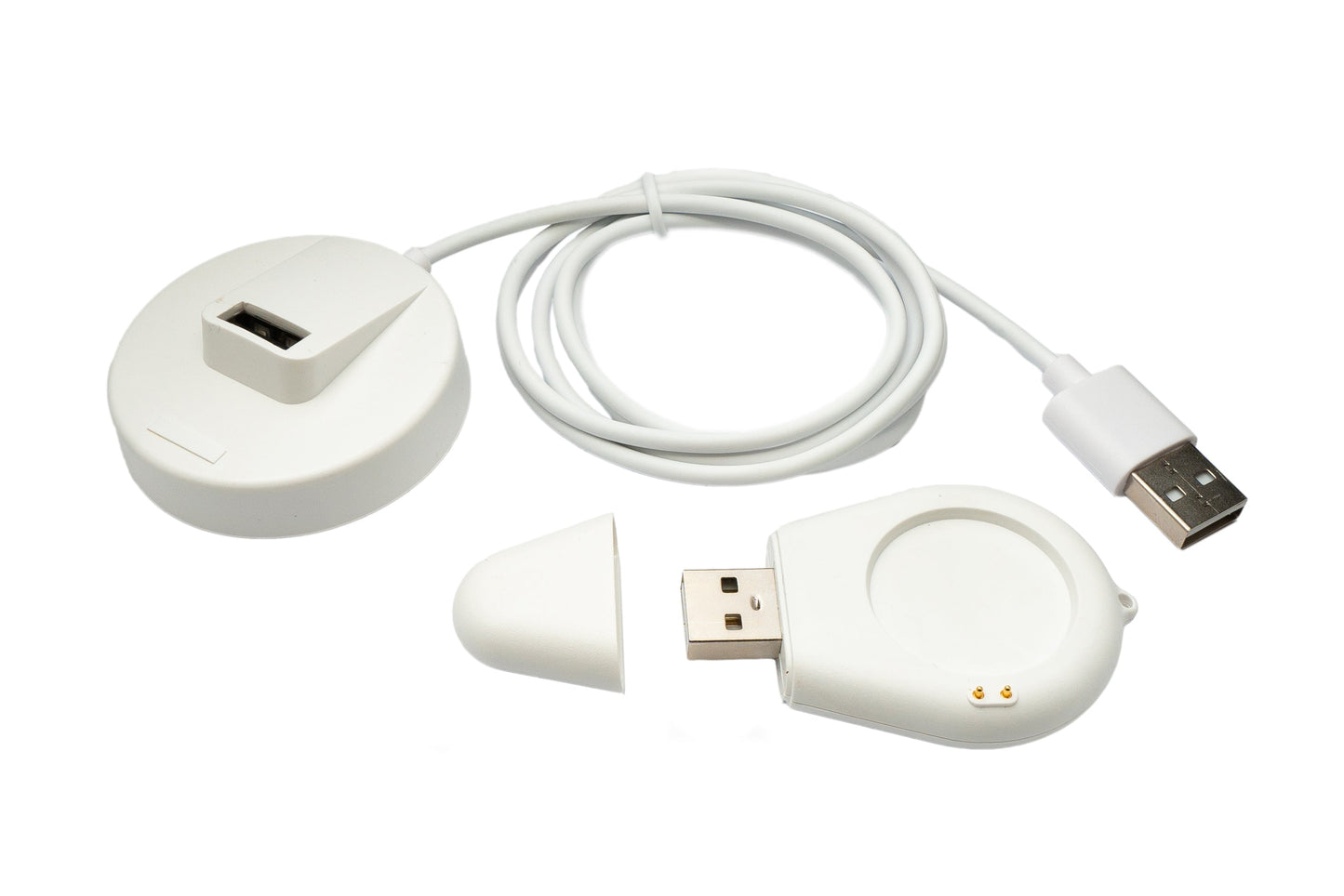SYSTEM-S USB 2.0 cable 100 cm charging station for Xiaomi Watch S3 2 Pro 2 H1 detachable in white