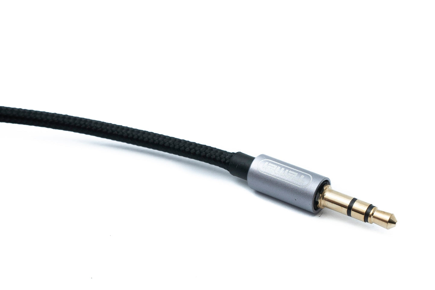 SYSTEM-S Audio USB Kabel 100 cm 3,5 mm Klinke Stecker zu 3.1 Typ C Stecker AUX geflochten Schwarz