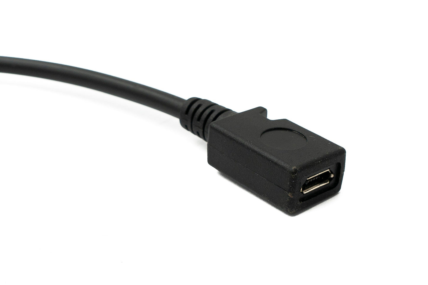 SYSTEM-S USB 3.1 Kabel 30 cm Typ C Stecker zu 2.0 Micro B Buchse 180° U Turn Winkel Adapter