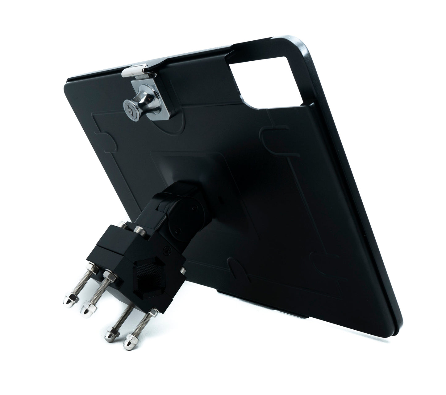 SYSTEM-S pole mount clamp 360° stand lockable for iPad Pro 13" Air 13" (M2) Pro 6 5 4 3 12.9"
