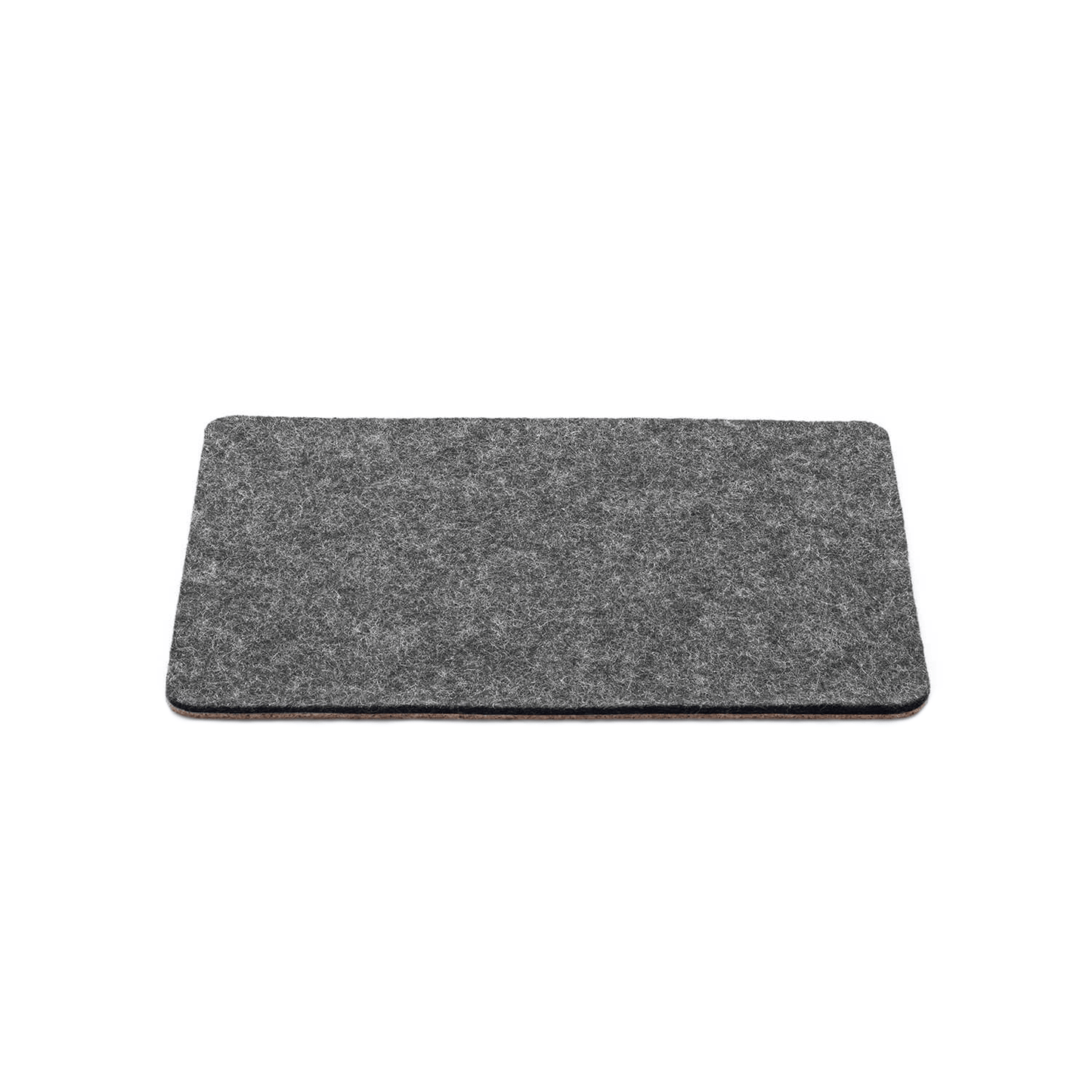 Mousepad aus Filz und Kork | 20 x 25 cm | anthrazit