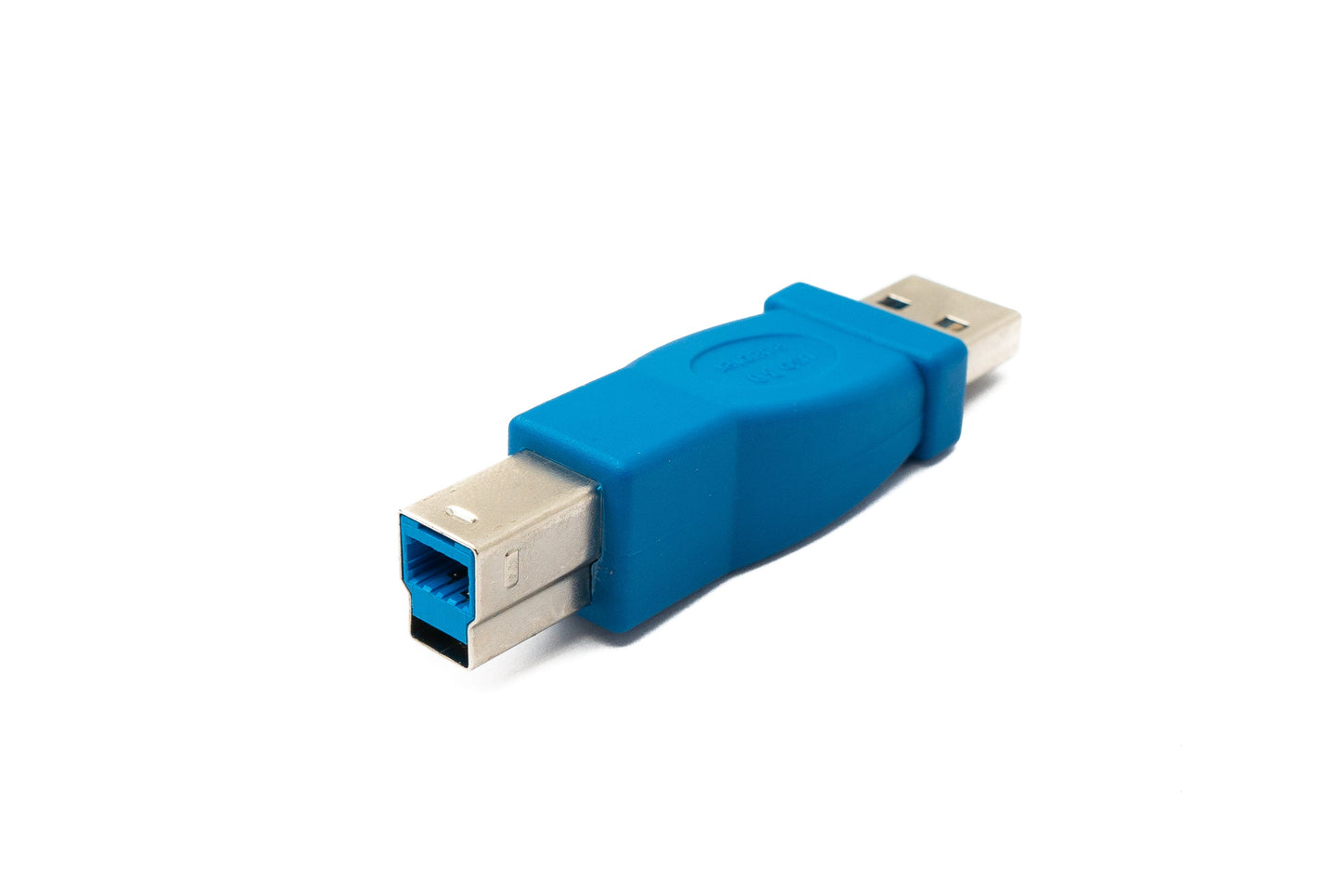 SYSTEM-S USB 3.0 Adapter Typ B Stecker zu A Stecker Kabel 5 Gbit/s 100W in Blau