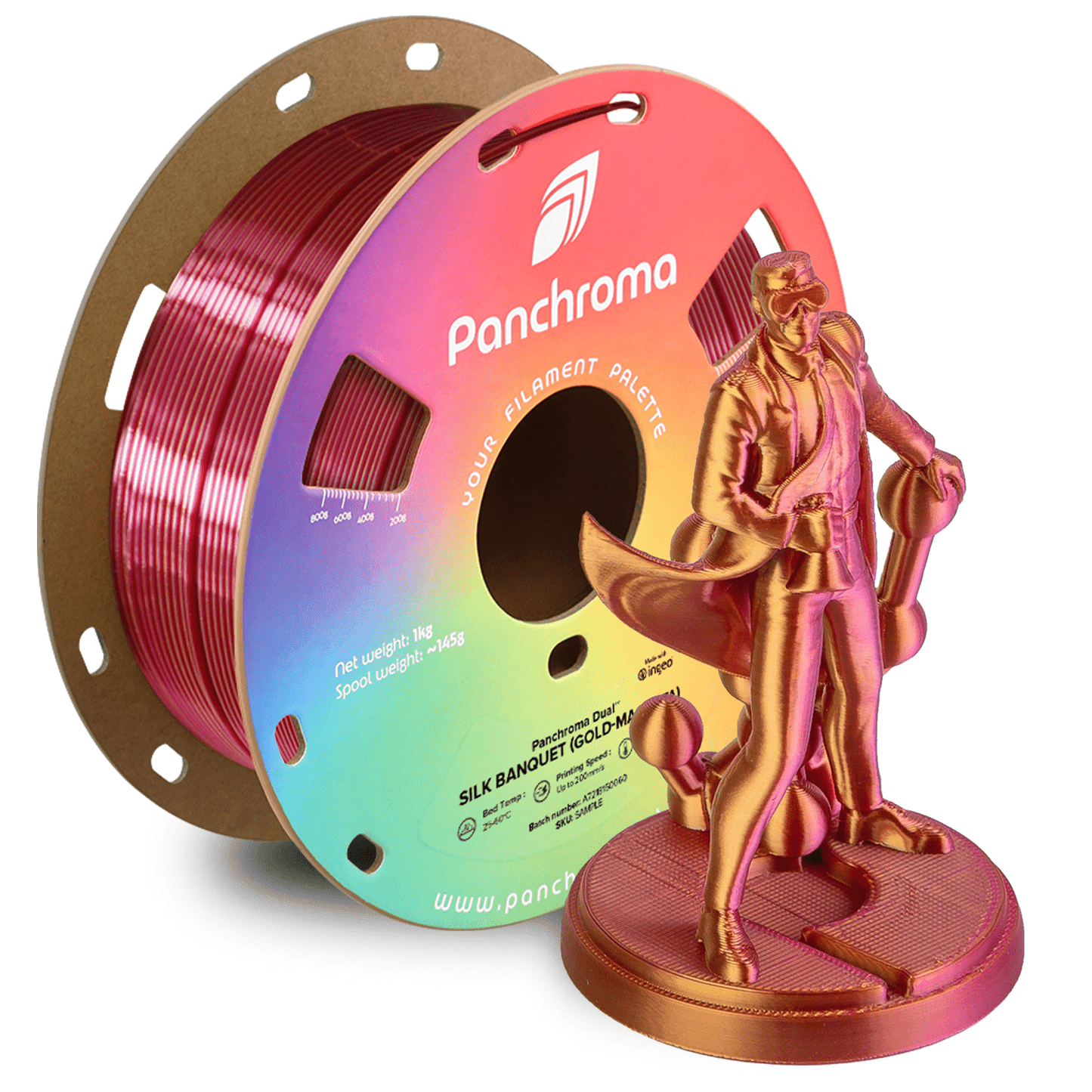 Polymaker Panchroma PLA Dual Silk 1KG / 1.75mm