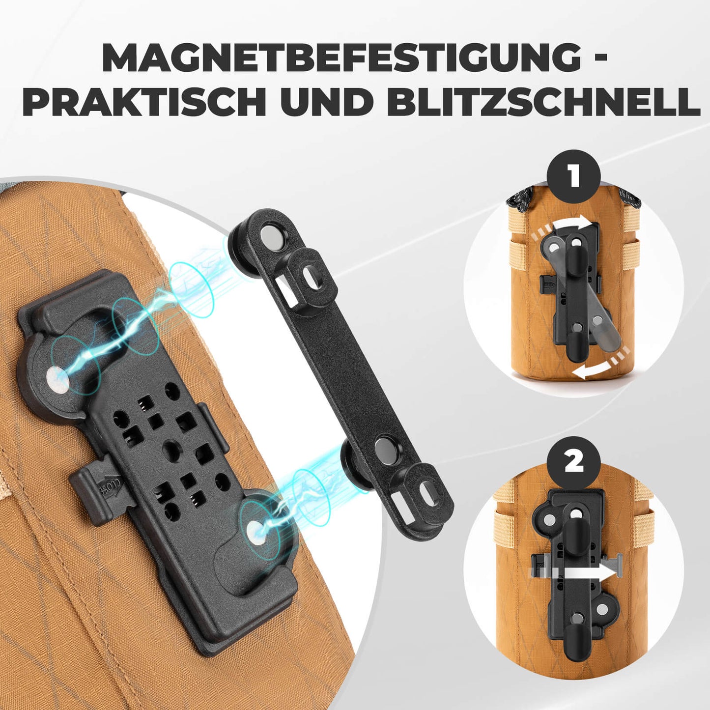 Fahrrad Lenkertasche 1.2L für Trinkflaschen Ø10 cm