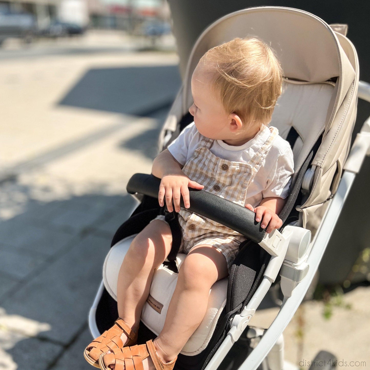 Organic cotton seat cover for the stroller - universal fit