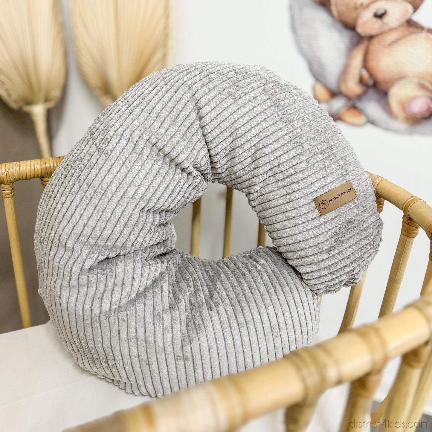 Stillkissen U-Form Cord mit abnehmbarem Bezug - ergonomisches Mondstillkissen