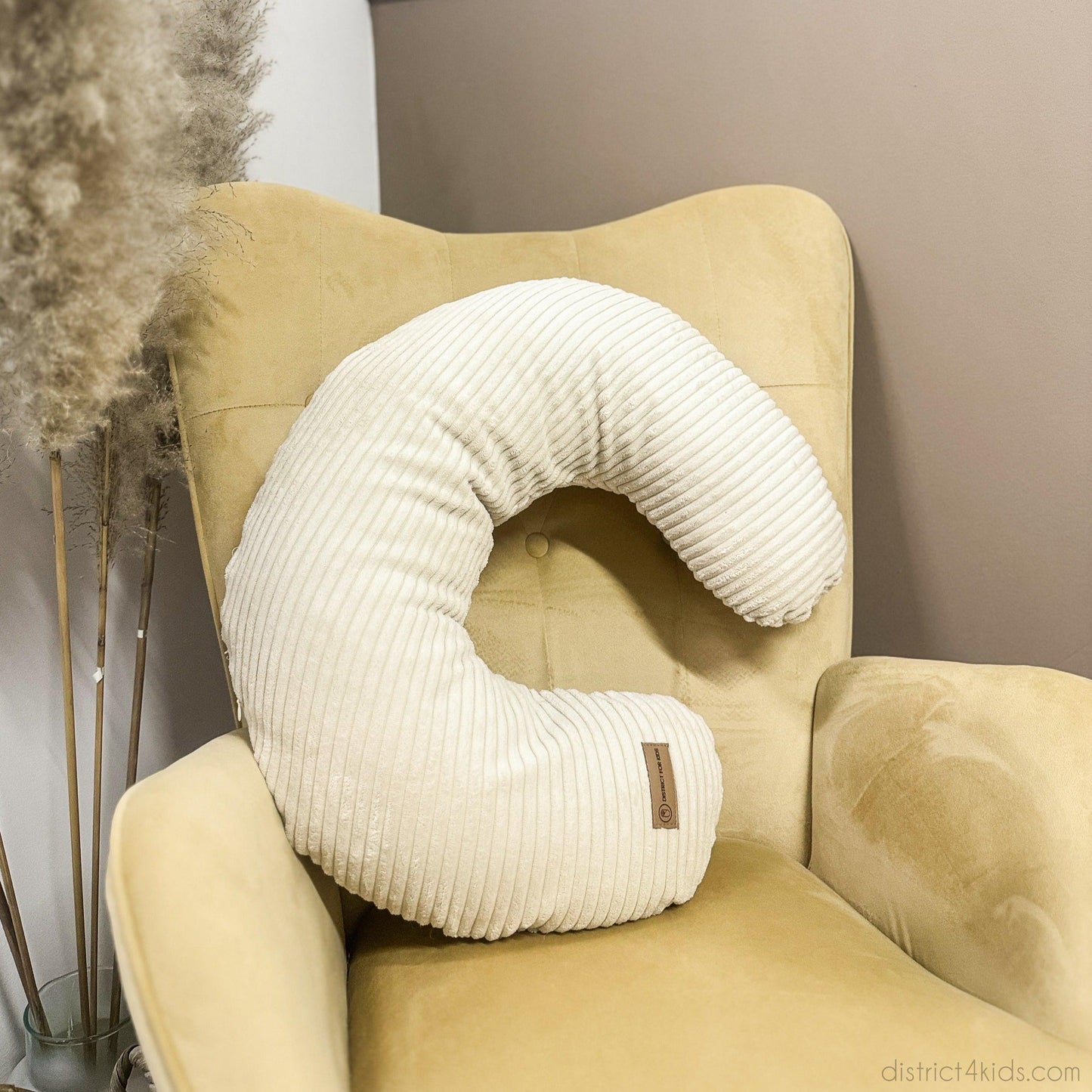 Stillkissen U-Form Cord mit abnehmbarem Bezug - ergonomisches Mondstillkissen