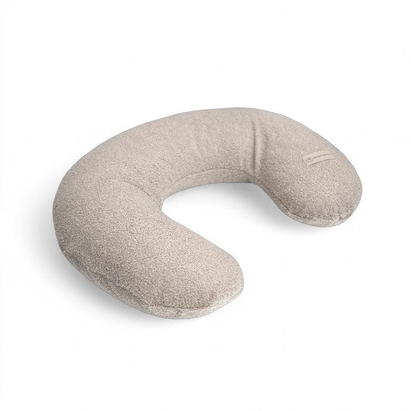 Stillkissen U-Form Teddystoff Boucle mit abnehmbaren Bezug – ergonomisches Mondstillkissen