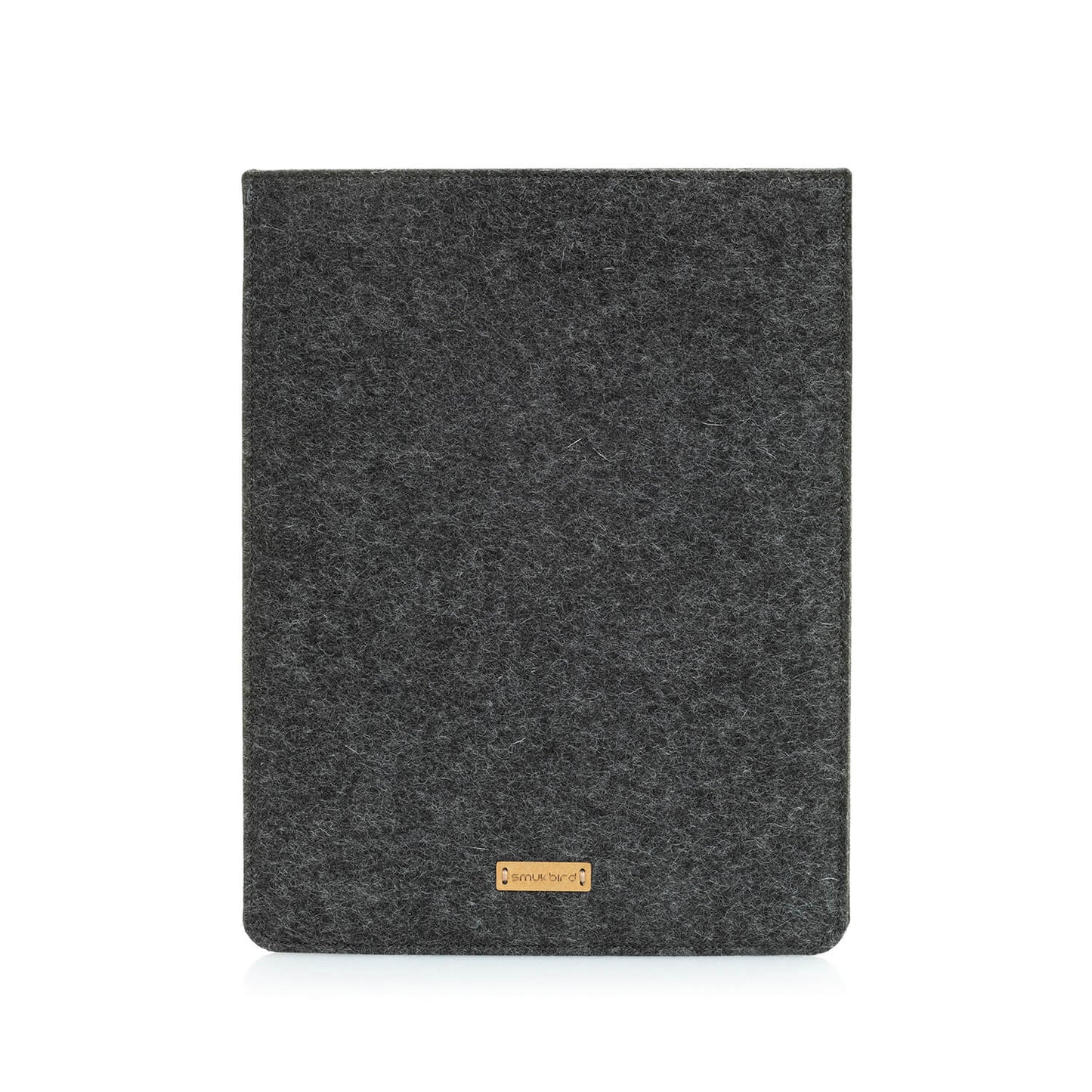 Hülle für iPad Mini - 6. Gen | aus Filz und Bio-Baumwolle | anthrazit - tracks | Modell "LET"