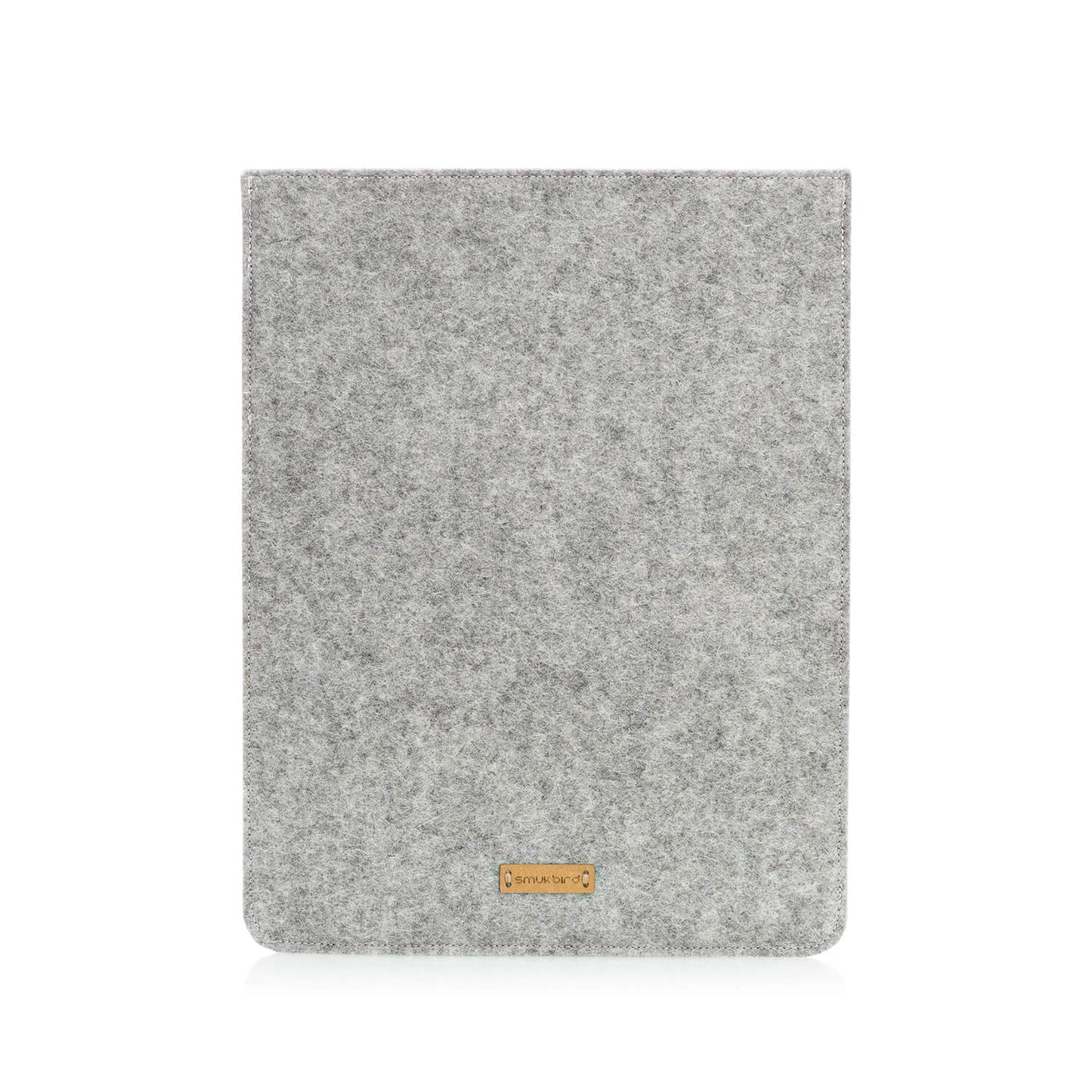 Case for iPad Pro 11" - 3rd Gen | Made of felt and organic cotton | Light gray - tracks | Model "LET"