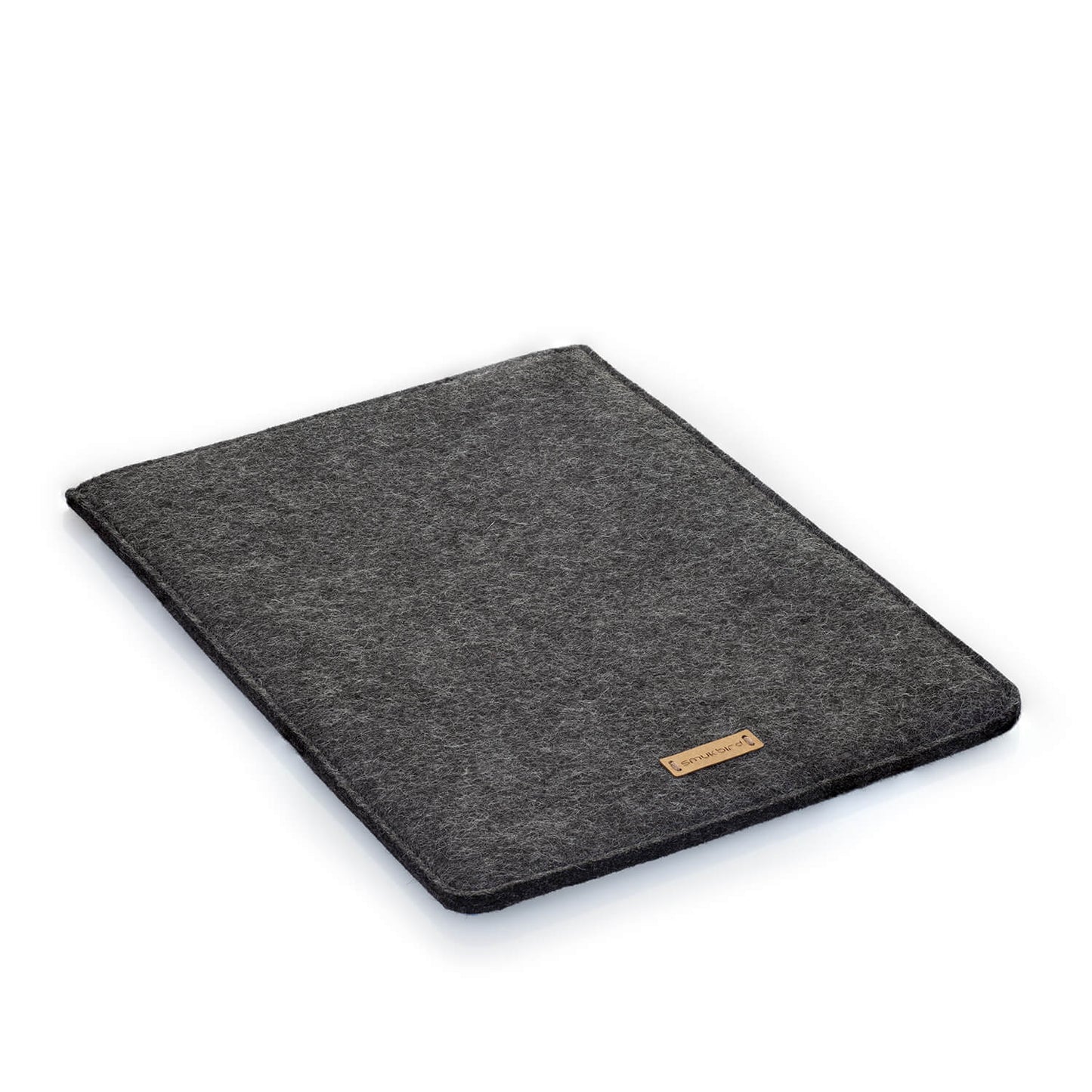 Hülle für iPad Pro 11" - 3. Gen | aus Filz und Bio-Baumwolle | anthrazit - bloom | Modell "LET"