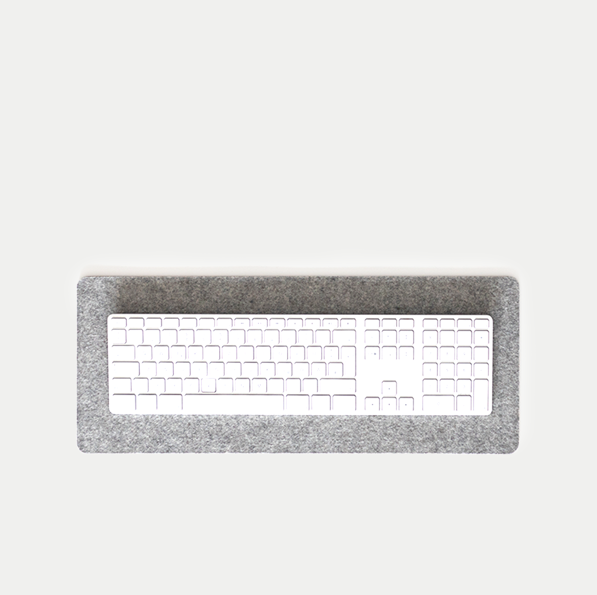 Felt and cork desk pad | 20 x 50 cm | light grey