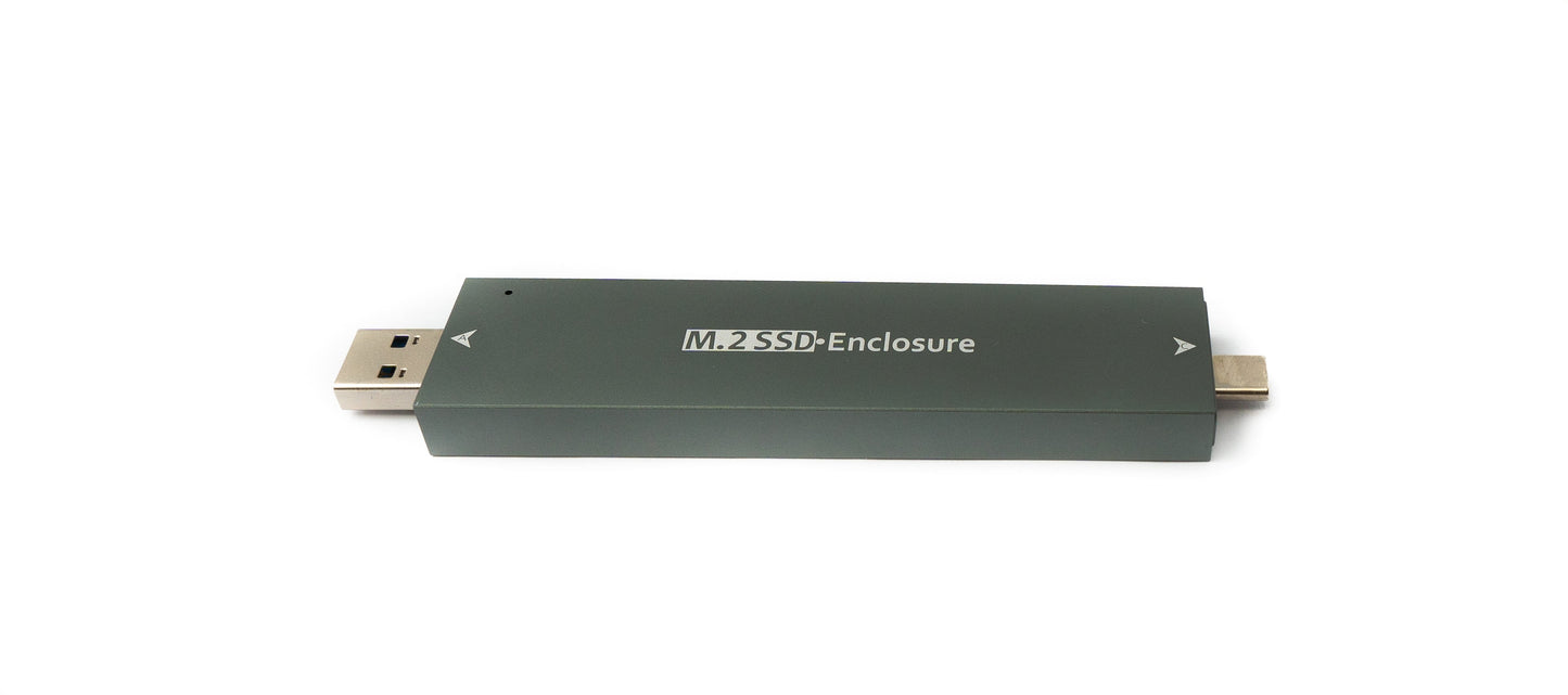 SYSTEM-S NVME M-key M.2 NGFF adapter to USB 3.1 Type C & 3.0 Type A connector for SATA SSD