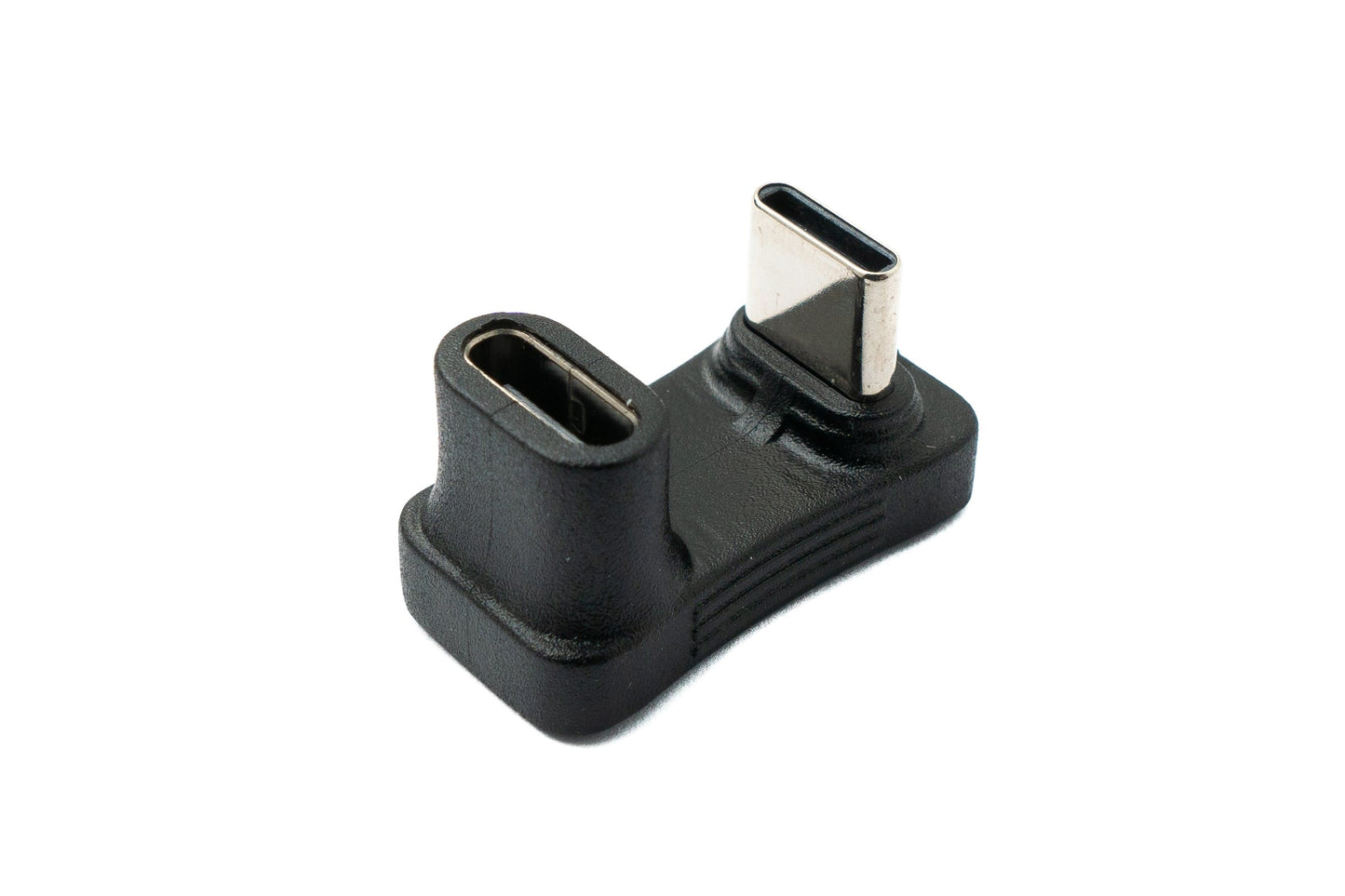 SYSTEM-S USB 3.1 Gen 2 Typ C Adapter Stecker zu Buchse U Turn 180° Winkel Kabel 10 Gbit/s 100W für Steam Deck