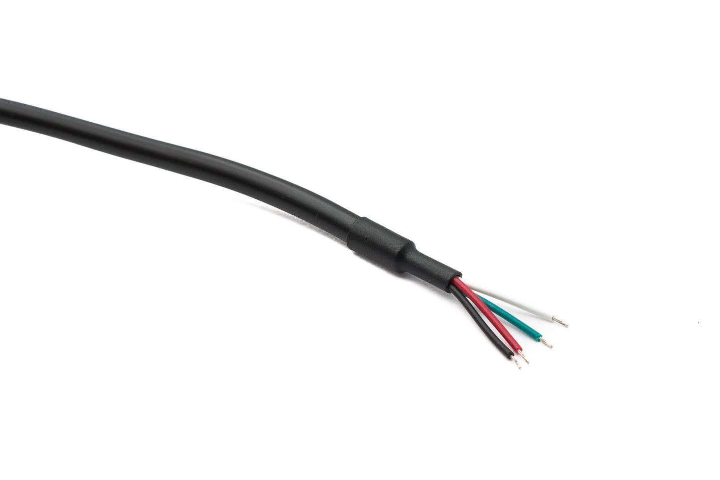 SYSTEM-S USB 2.0 Kabel 180 cm Typ A zu RS485 4 Pin Pigtail Draht in Schwarz