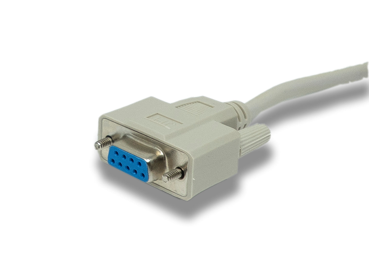 SYSTEM-S D Sub Nullmodem Kabel 10 m 9 Pin Buchse zu Buchse RS232 DB9 Adapter in Grau