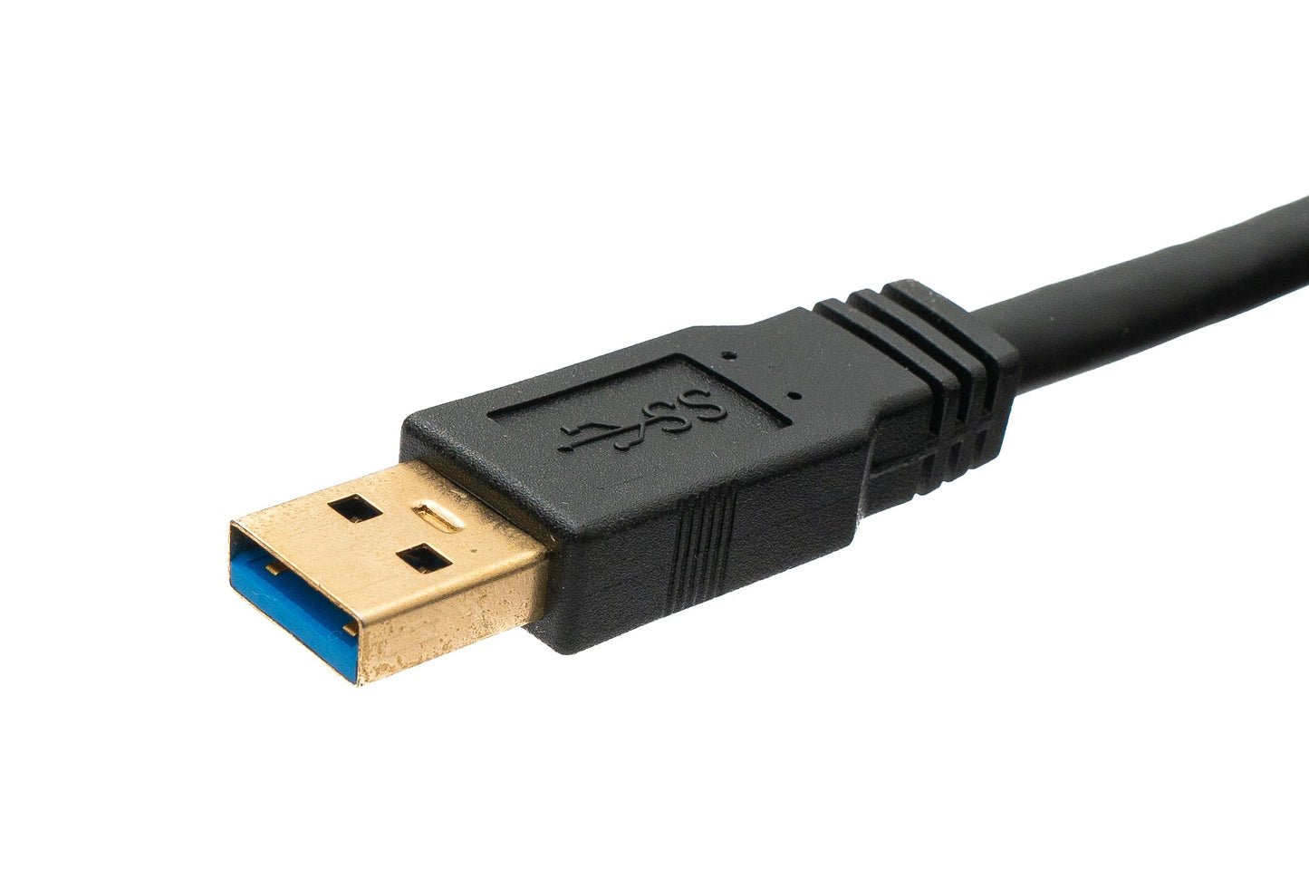 SYSTEM-S USB 3.0 Kabel 8 m Typ C Stecker zu Buchse 5 Gbit/s in Schwarz
