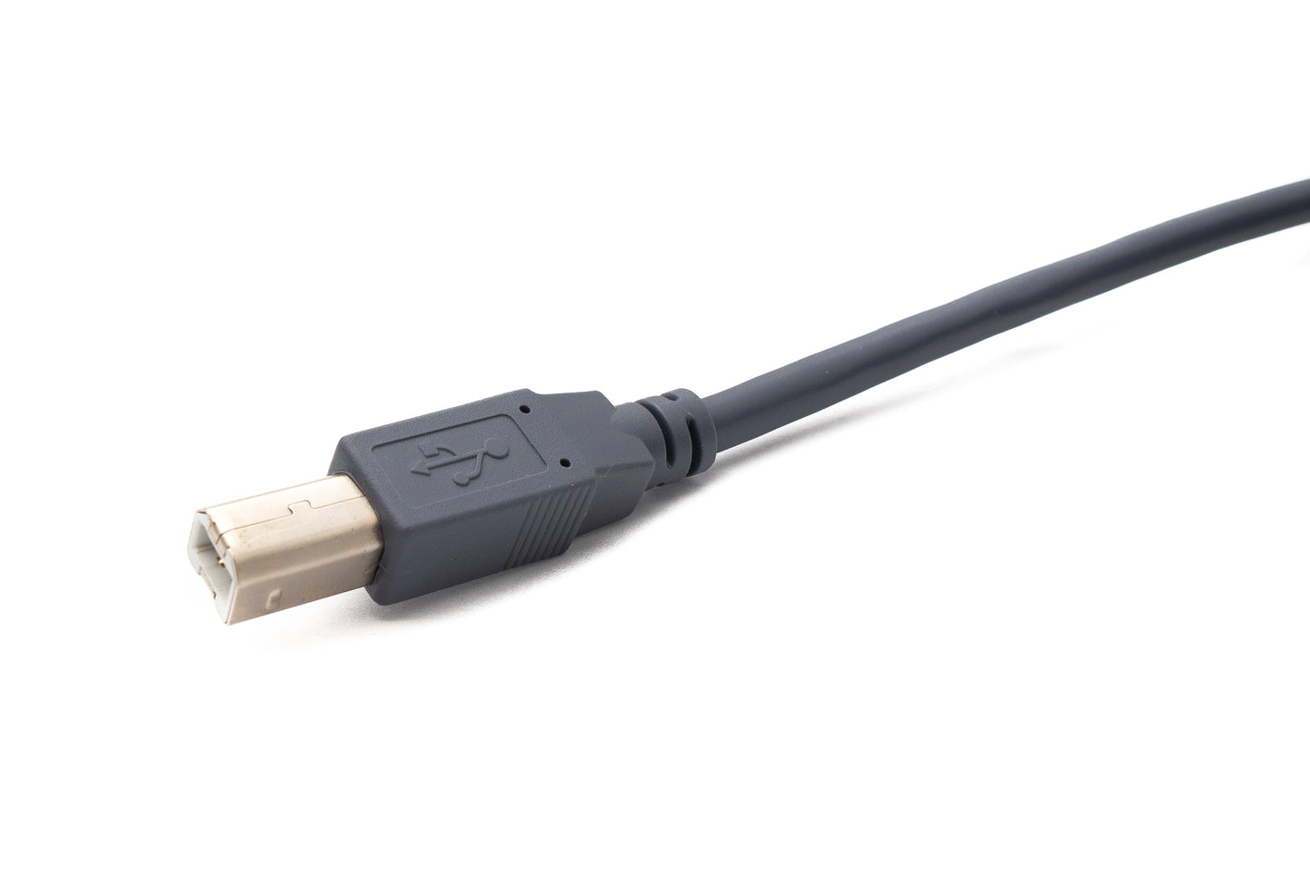 SYSTEM-S USB 3.1 Typ C Kabel 5 m Stecker zu 2.0 Typ B Stecker in Grau