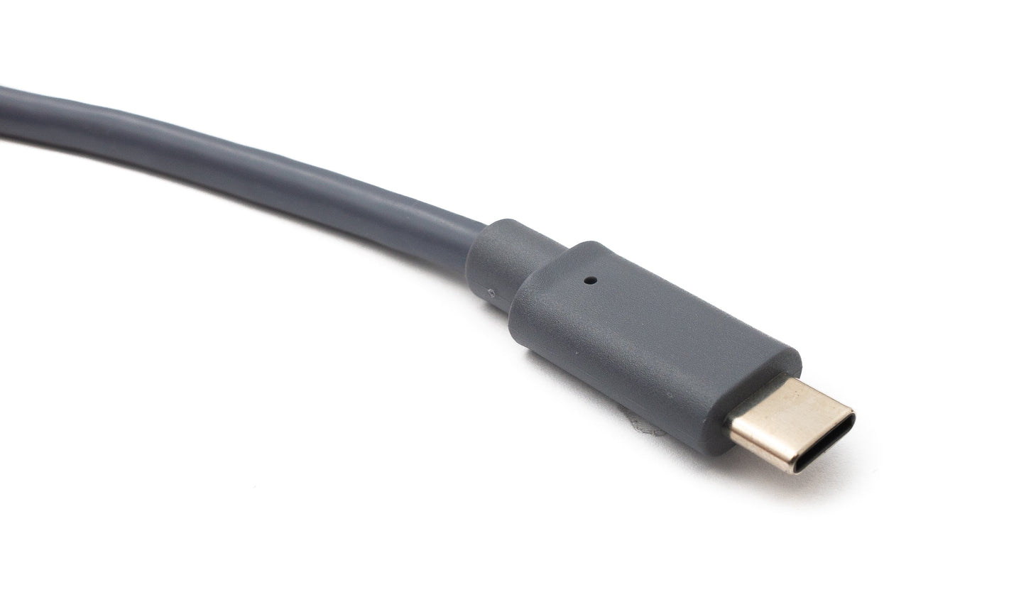 SYSTEM-S USB 3.1 Typ C Kabel 3 m Stecker zu 2.0 Typ B Stecker in Grau