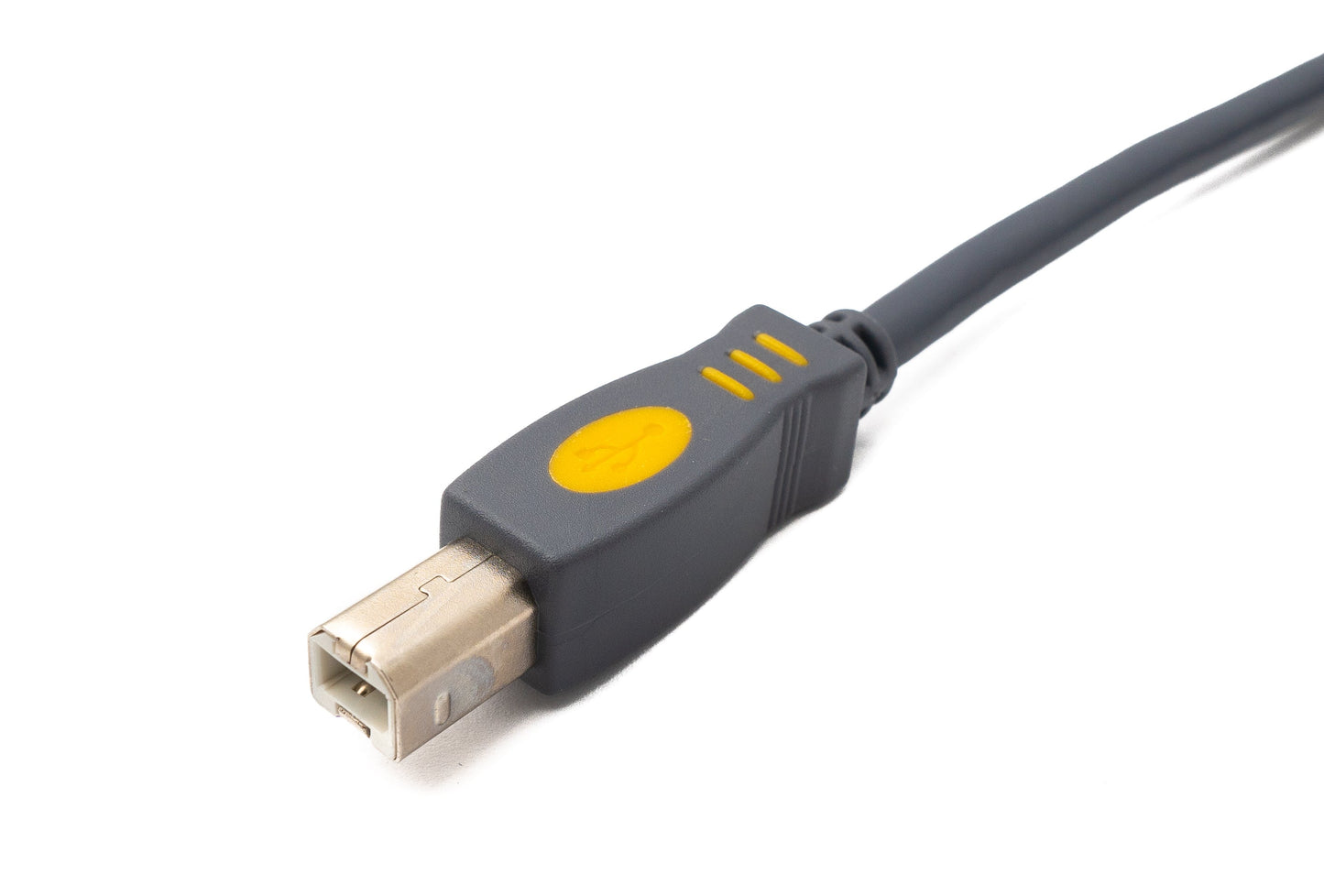 SYSTEM-S USB 3.1 Typ C Kabel 3 m Stecker zu 2.0 Typ B Stecker in Grau