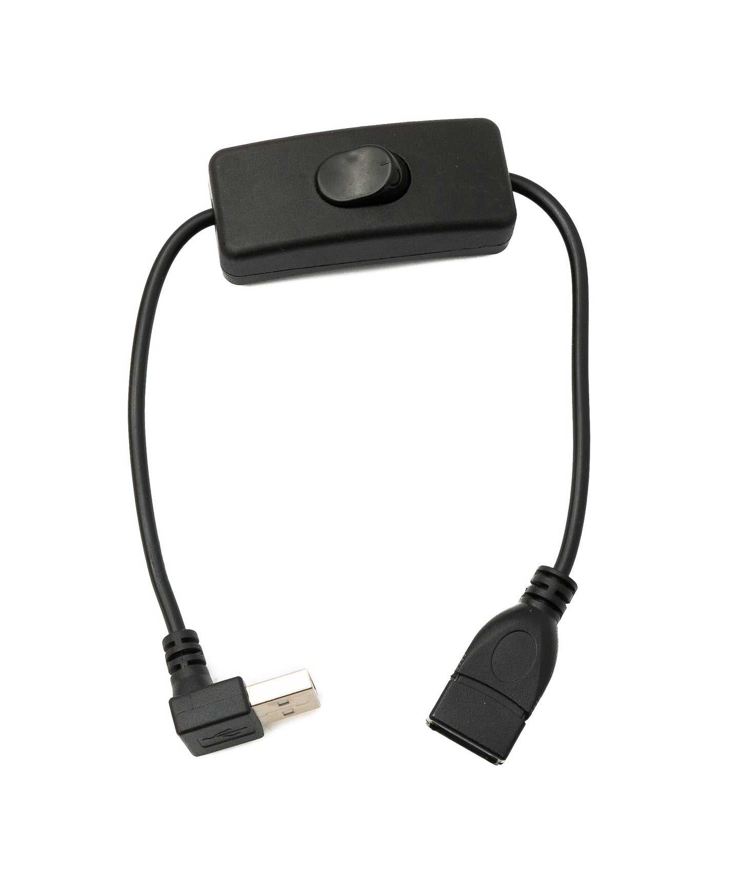 SYSTEM-S USB 2.0 cable 30 cm type A male to female switch angle up angled